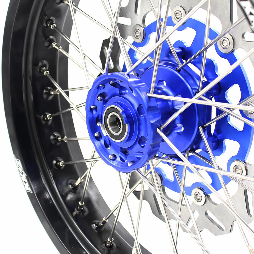 KKE 3.5 & 4.25 Wheels for Yamaha WR250F 2001-2019 WR450F 2003-2018 Blue - Image 19