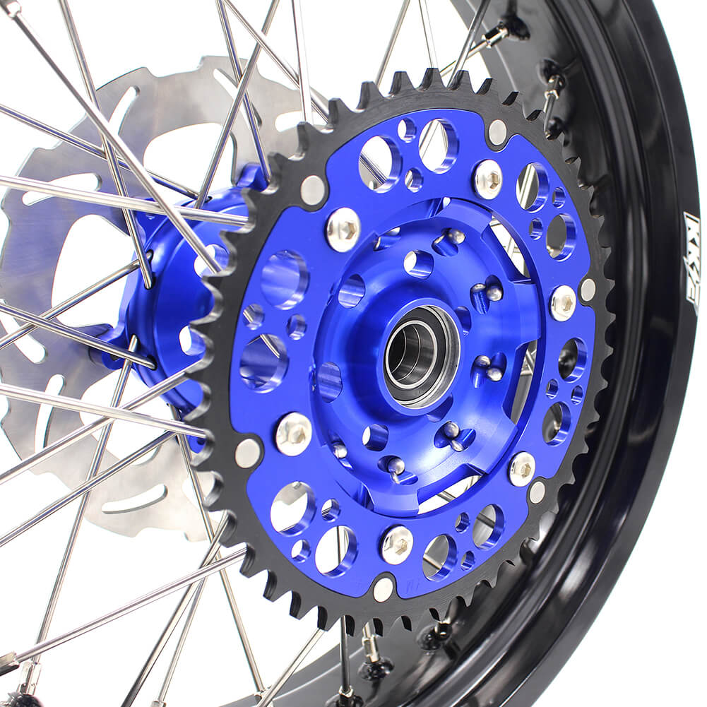 KKE 3.5 & 4.25 Wheels for Yamaha WR250F 2001-2019 WR450F 2003-2018 Blue - Image 23