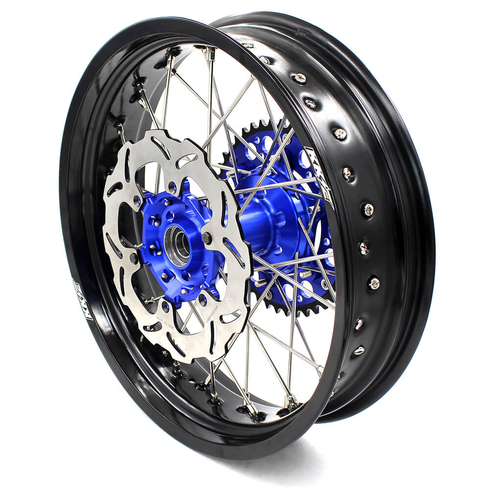 KKE 3.5 & 4.25 Wheels for Yamaha WR250F 2001-2019 WR450F 2003-2018 Blue - Image 24