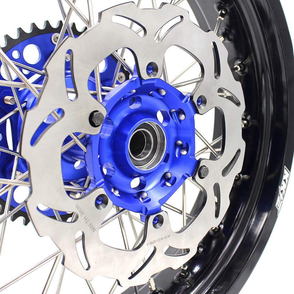 KKE 3.5 & 4.25 Wheels for Yamaha WR250F 2001-2019 WR450F 2003-2018 Blue - Image 25