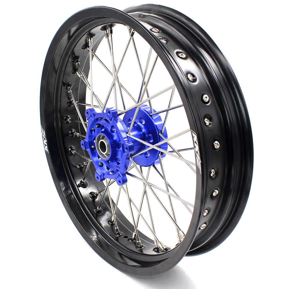 KKE 3.5 & 4.25 Wheels for Yamaha WR250F 2001-2019 WR450F 2003-2018 Blue - Image 5