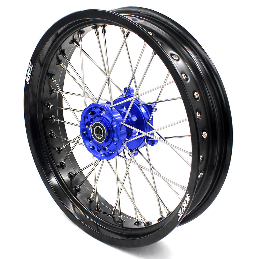 KKE 3.5 & 4.25 Wheels for Yamaha WR250F 2001-2019 WR450F 2003-2018 Blue - Image 7