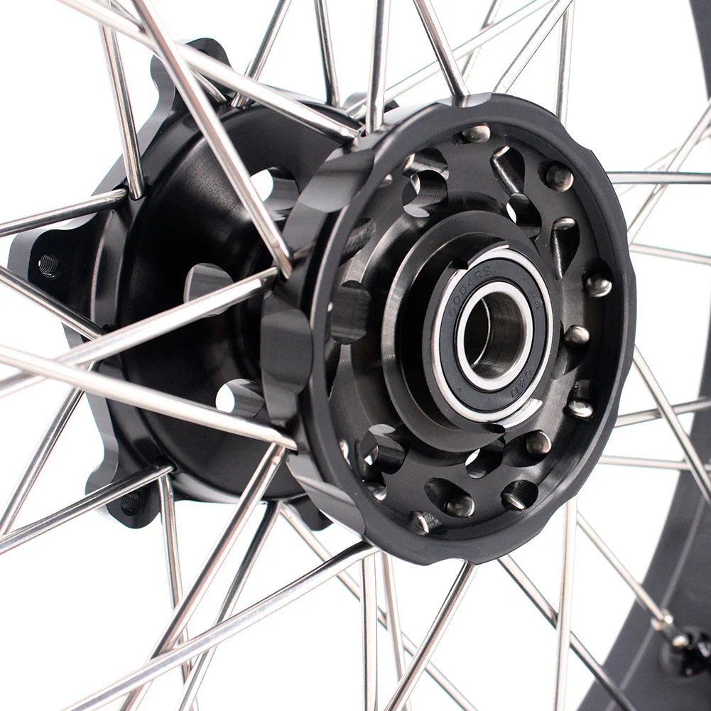 KKE 3.5 & 5.0 17 Inch Wheels for Yamaha WR250F 2001-2019 WR450F 2003-2018 Black - Image 10