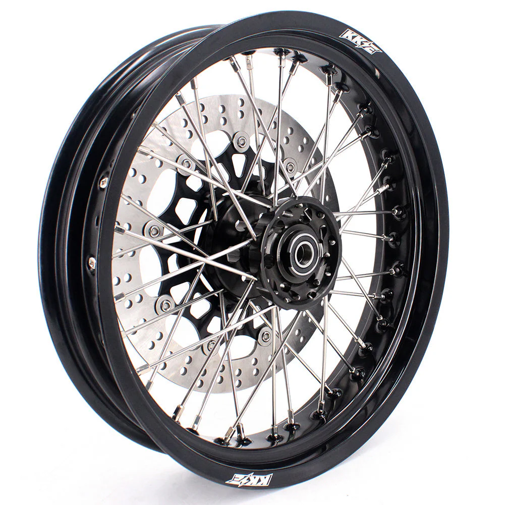 KKE 3.5 & 5.0 17 Inch Wheels for Yamaha WR250F 2001-2019 WR450F 2003-2018 Black - Image 22
