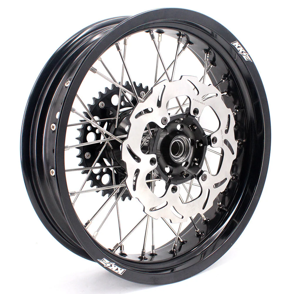 KKE 3.5 & 5.0 17 Inch Wheels for Yamaha WR250F 2001-2019 WR450F 2003-2018 Black - Image 25