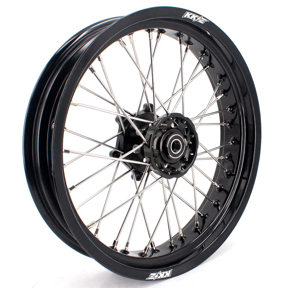 KKE 3.5 & 5.0 17 Inch Wheels for Yamaha WR250F 2001-2019 WR450F 2003-2018 Black - Image 34