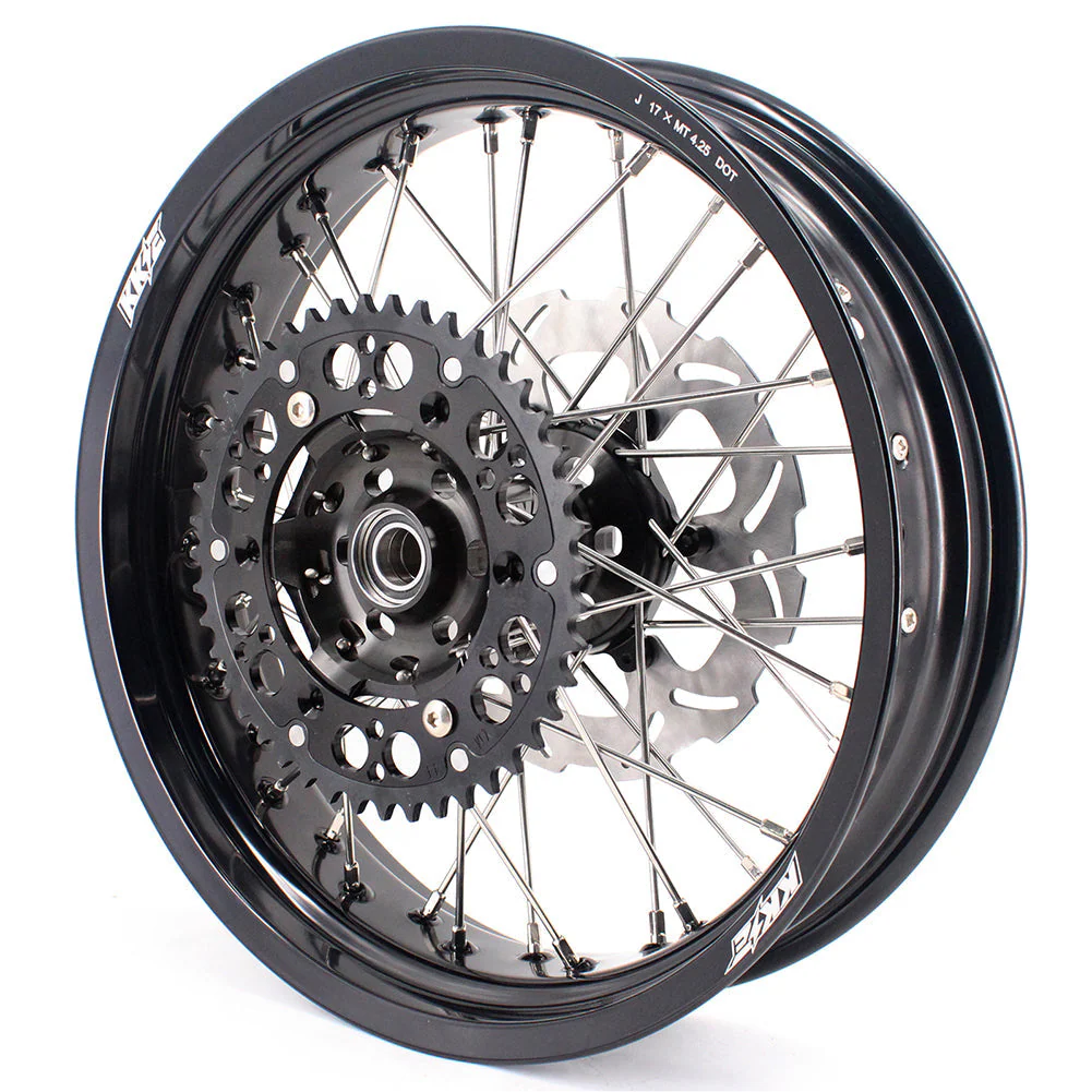 KKE 3.5 & 5.0 17 Inch Wheels for Yamaha WR250F 2001-2019 WR450F 2003-2018 Black - Image 39