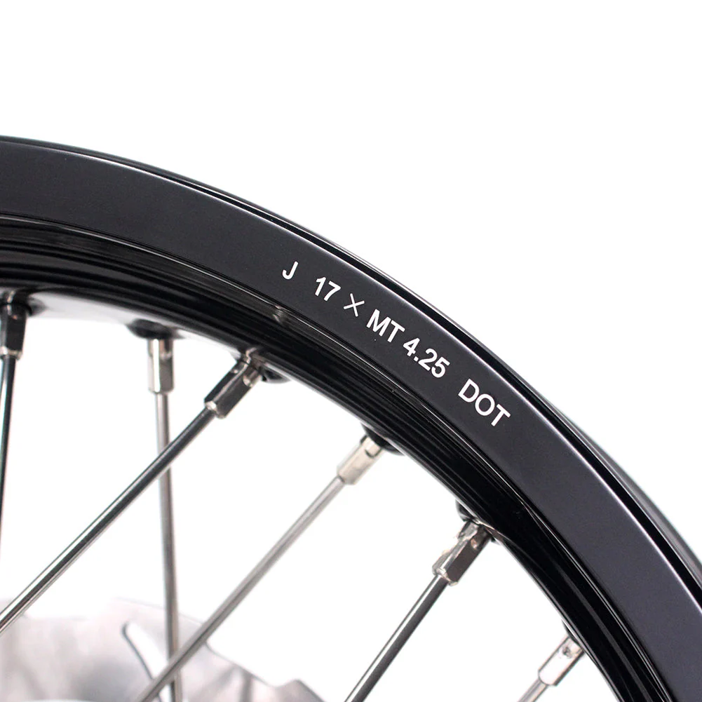 KKE 3.5 & 5.0 17 Inch Wheels for Yamaha WR250F 2001-2019 WR450F 2003-2018 Black - Image 40