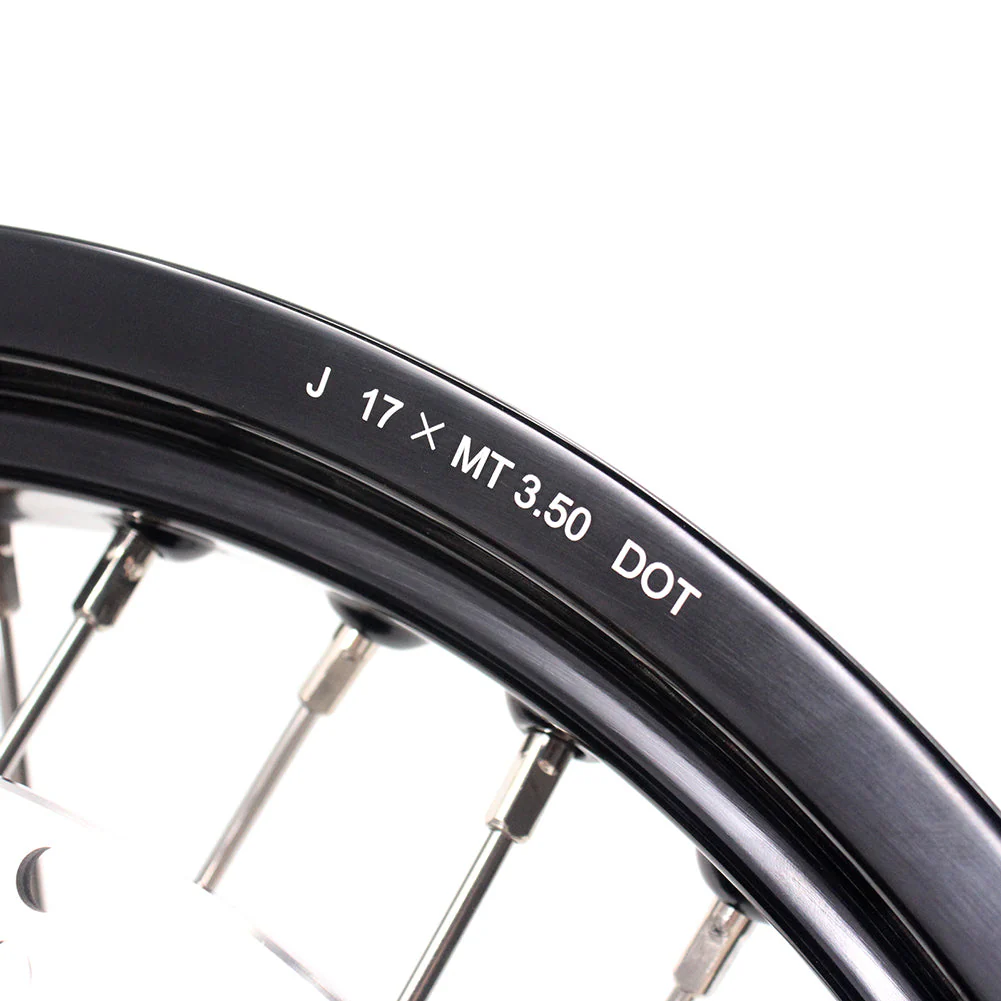 KKE 3.5 & 5.0 17 Inch Wheels for Yamaha WR250F 2001-2019 WR450F 2003-2018 Black - Image 43