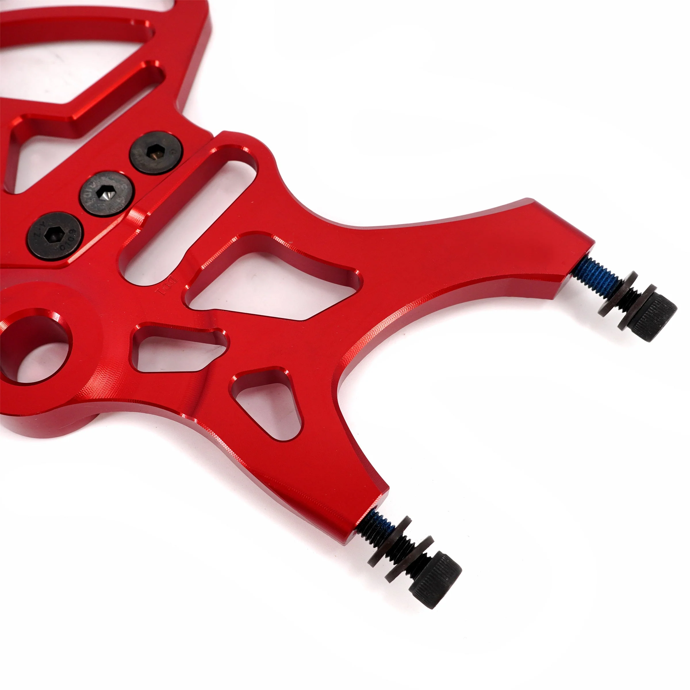 KKE Aluminum Rear Brake Disc Guard Fit Rawrr Mantis, Mantis X Red and Black (Collective) - Image 9