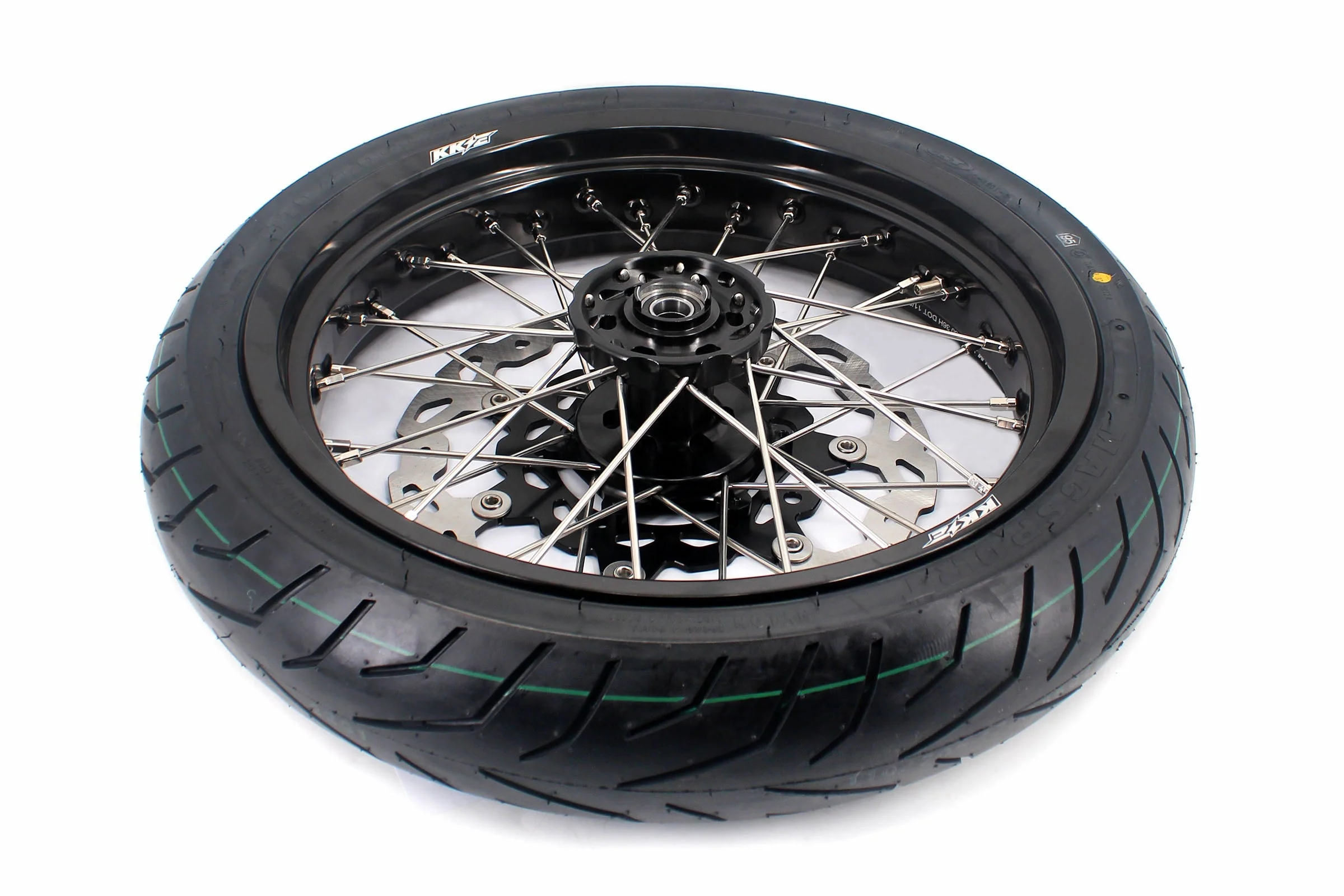 KKE CUSH DRIVE 3.5/4.25*17in. Supmermoto Wheels Kit For SUZUKI DRZ400SM 2005-2024 CST Tires - Image 6