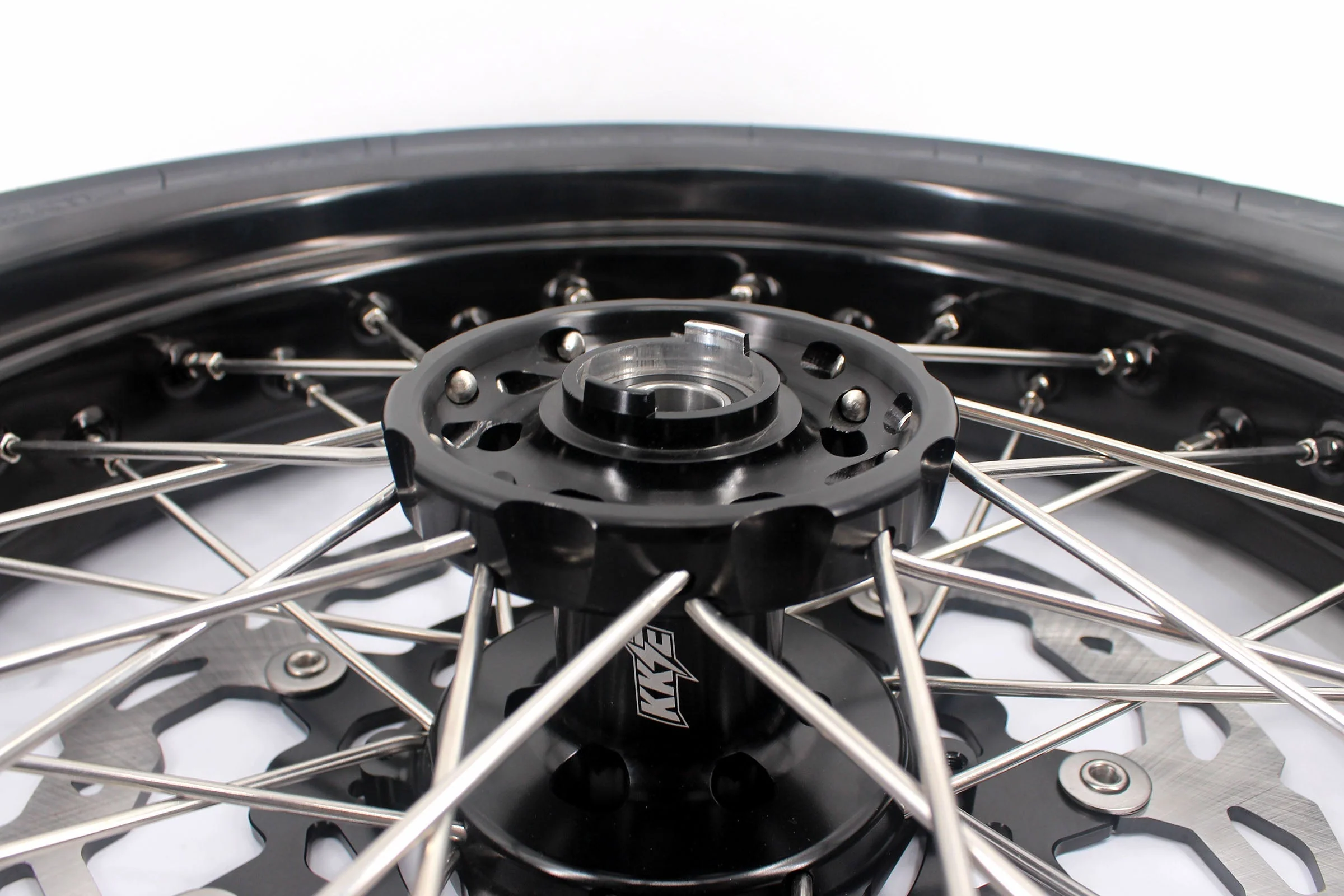 KKE CUSH DRIVE 3.5/4.25*17in. Supmermoto Wheels Kit For SUZUKI DRZ400SM 2005-2024 CST Tires - Image 7