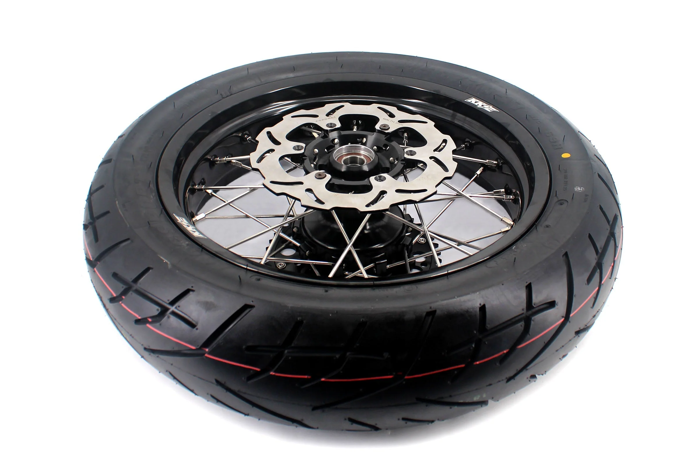 KKE CUSH DRIVE 3.5/4.25*17in. Supmermoto Wheels Kit For SUZUKI DRZ400SM 2005-2024 CST Tires - Image 8