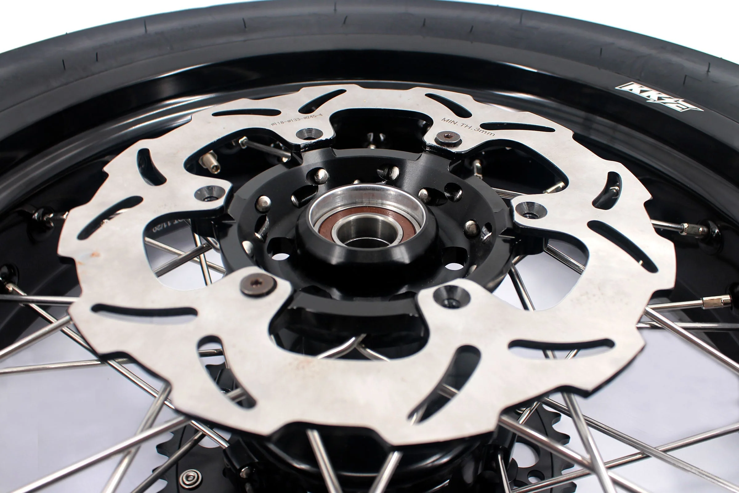 KKE CUSH DRIVE 3.5/4.25*17in. Supmermoto Wheels Kit For SUZUKI DRZ400SM 2005-2024 CST Tires - Image 9