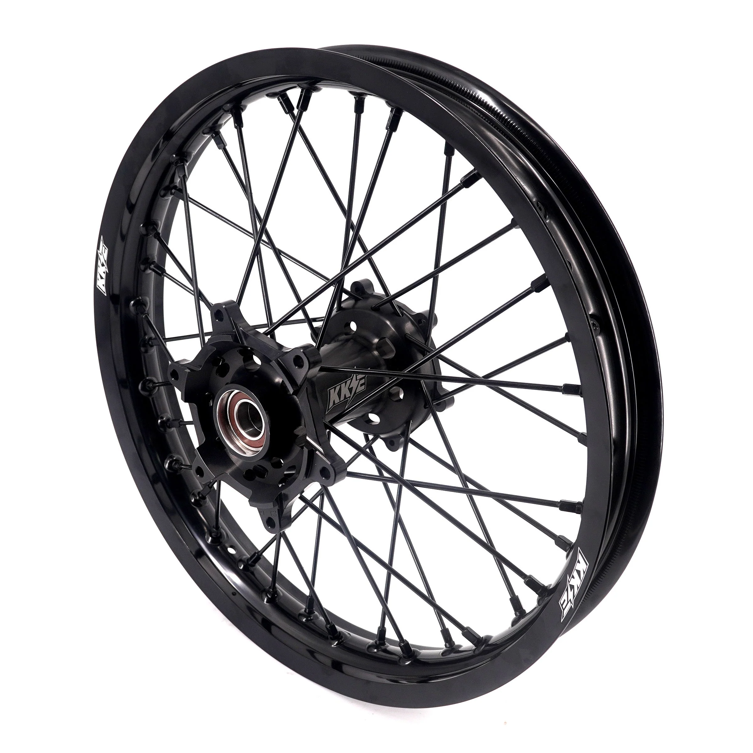 KKE Enduro 1.6*21" & 2.15*18" CNC Hub Electric Dirtbike Alloy Wheels Rims Fit STARK VARG All Black - Image 11