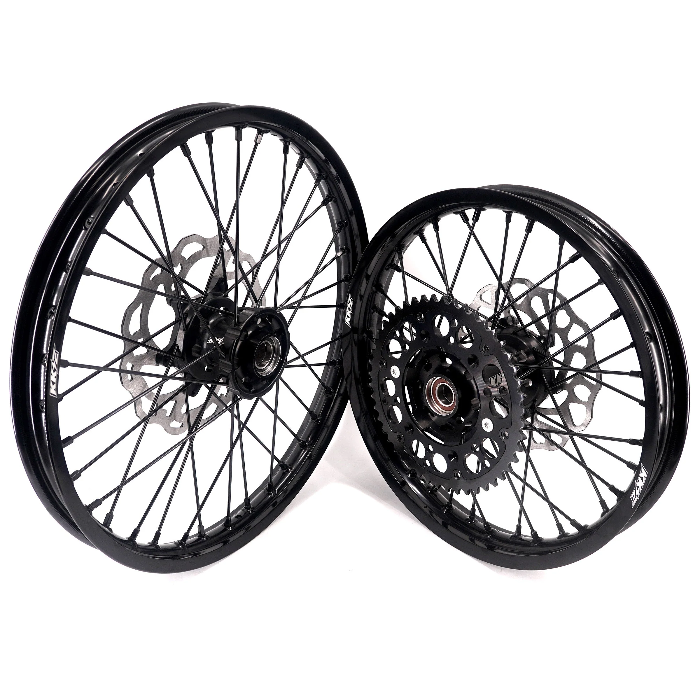KKE Enduro 1.6*21" & 2.15*18" CNC Hub Electric Dirtbike Alloy Wheels Rims Fit STARK VARG All Black - Image 14