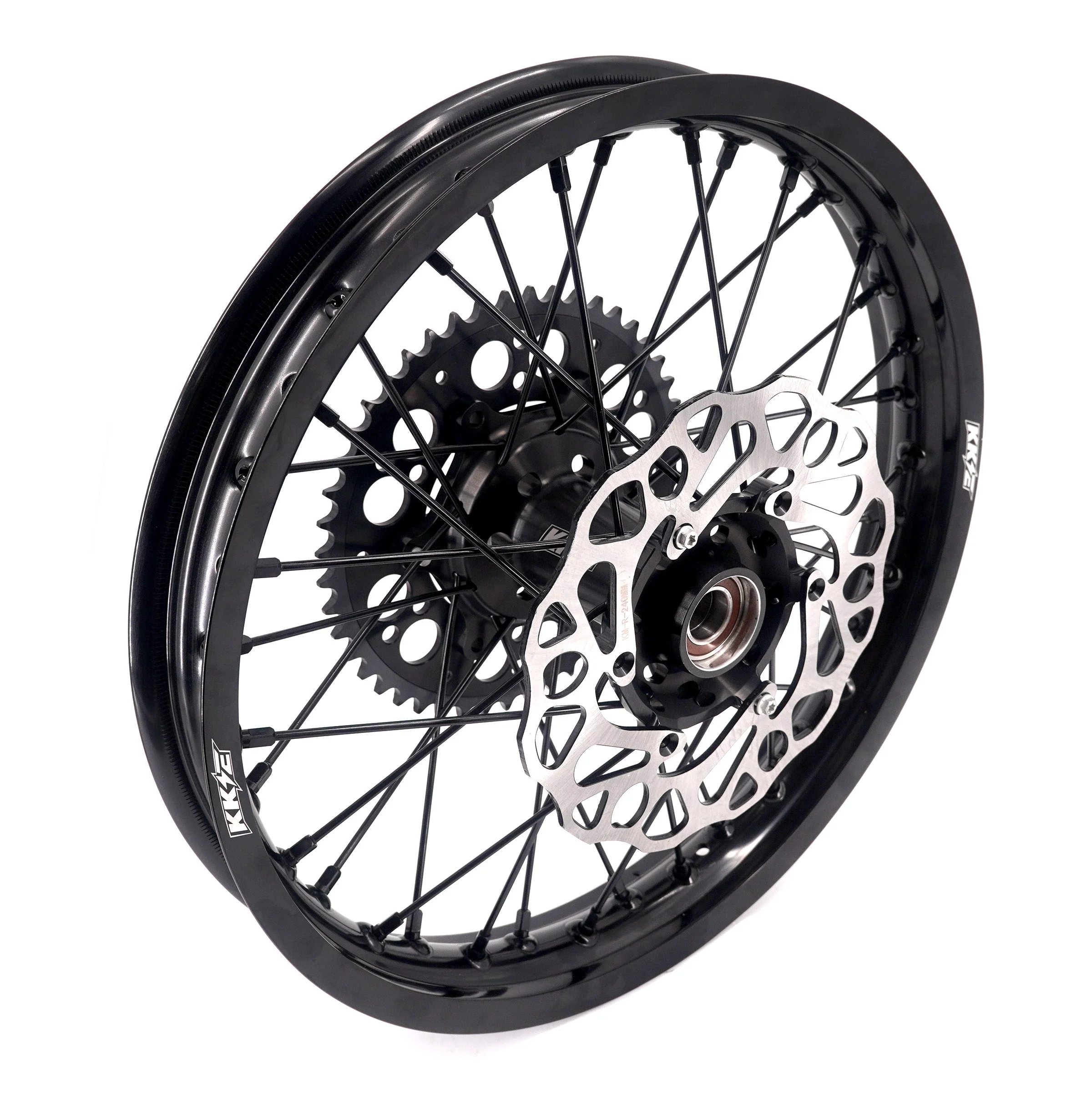 KKE Enduro 1.6*21" & 2.15*18" CNC Hub Electric Dirtbike Alloy Wheels Rims Fit STARK VARG All Black - Image 15