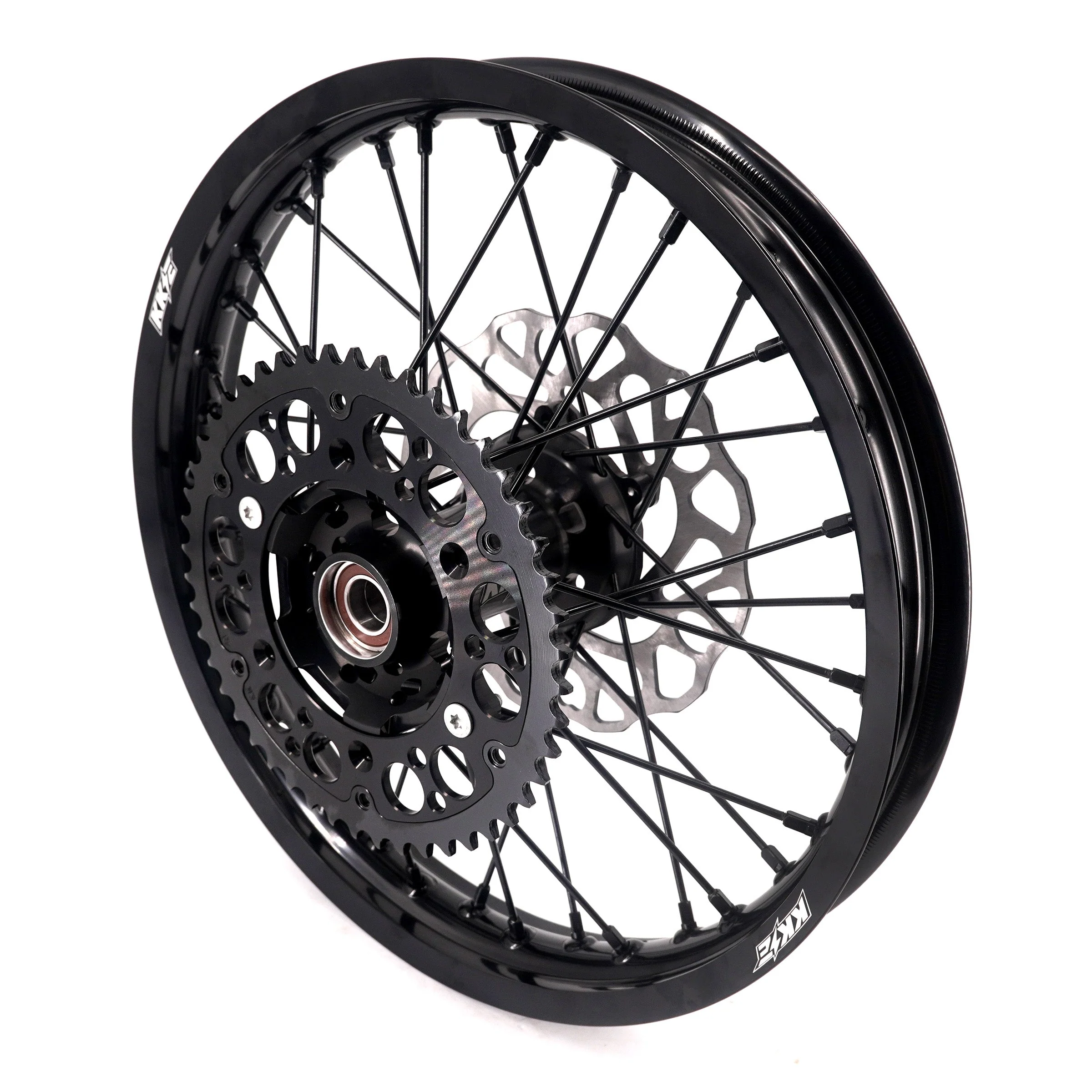 KKE Enduro 1.6*21" & 2.15*18" CNC Hub Electric Dirtbike Alloy Wheels Rims Fit STARK VARG All Black - Image 18