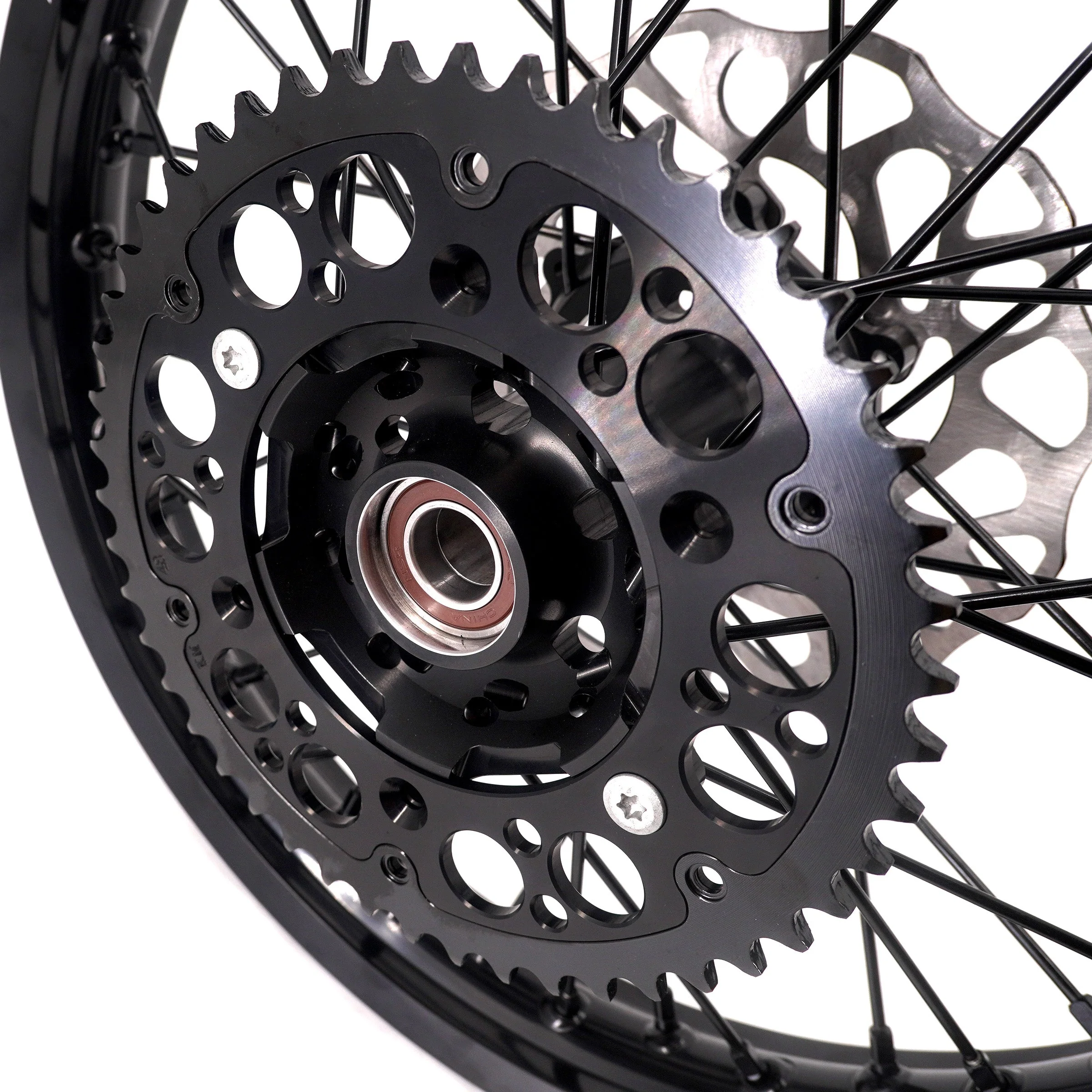 KKE Enduro 1.6*21" & 2.15*18" CNC Hub Electric Dirtbike Alloy Wheels Rims Fit STARK VARG All Black - Image 19