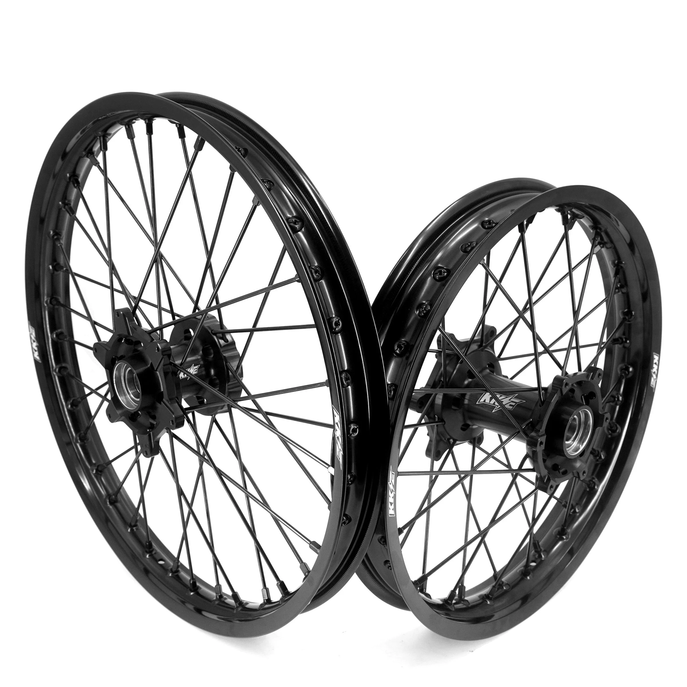 KKE Enduro 1.6*21" & 2.15*18" CNC Hub Electric Dirtbike Alloy Wheels Rims Fit STARK VARG All Black - Image 24