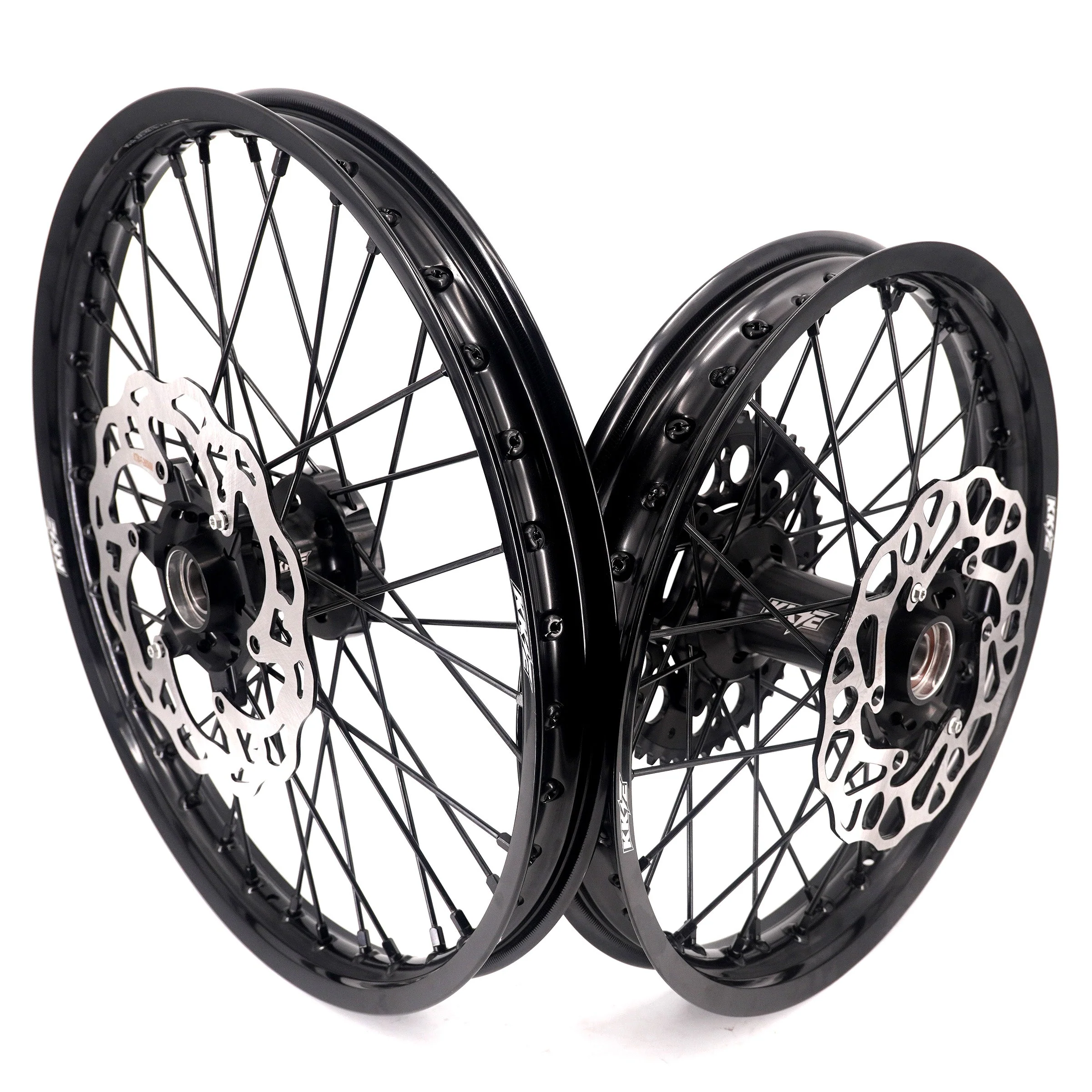 KKE Enduro 1.6*21" & 2.15*18" CNC Hub Electric Dirtbike Alloy Wheels Rims Fit STARK VARG All Black - Image 25