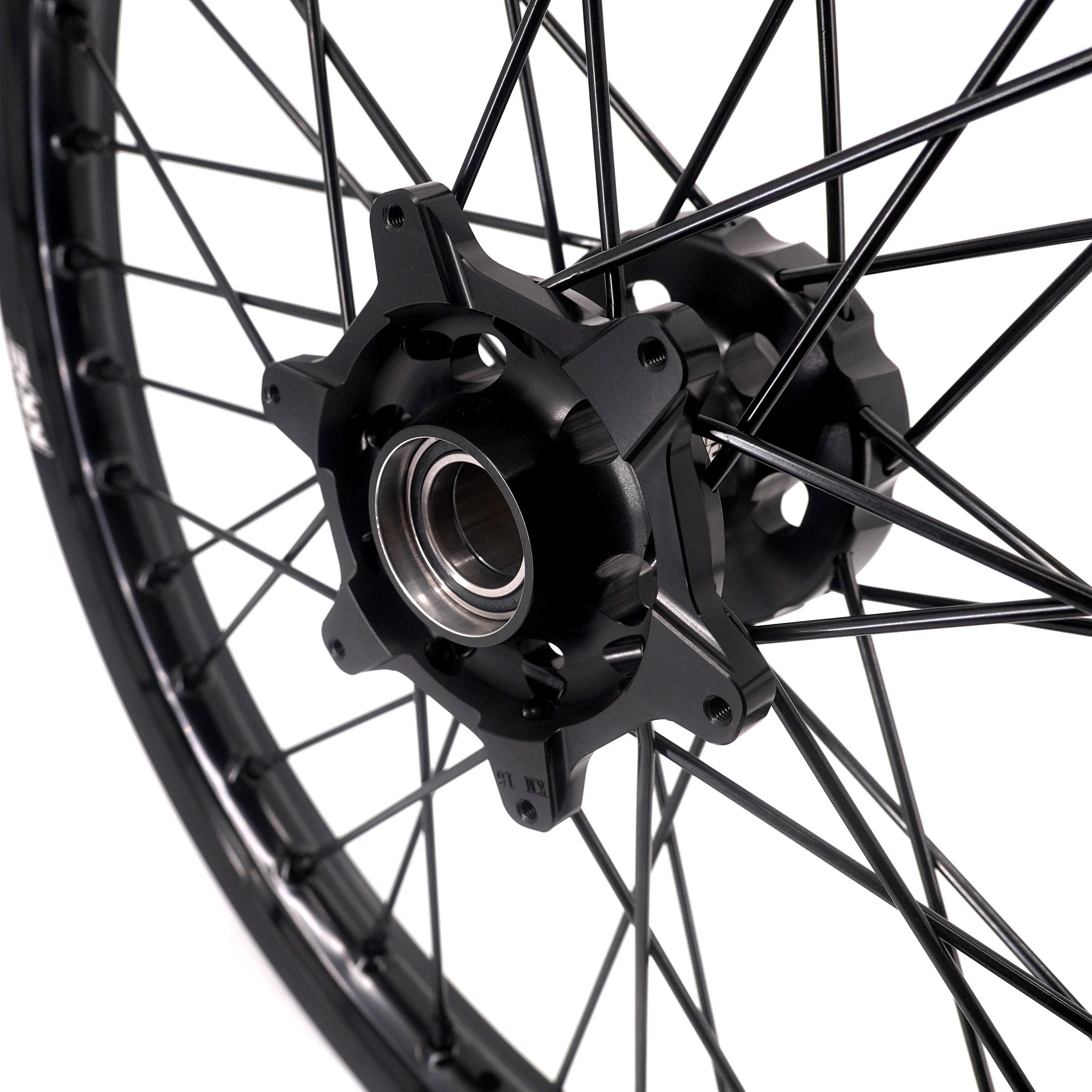 KKE Enduro 1.6*21" & 2.15*18" CNC Hub Electric Dirtbike Alloy Wheels Rims Fit STARK VARG All Black - Image 7