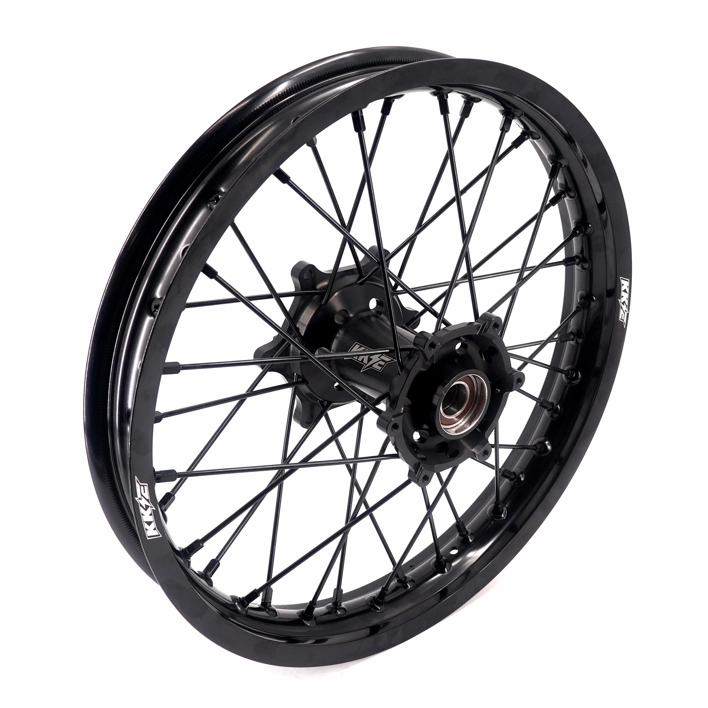 KKE Enduro 1.6*21" & 2.15*18" CNC Hub Electric Dirtbike Alloy Wheels Rims Fit STARK VARG All Black - Image 8
