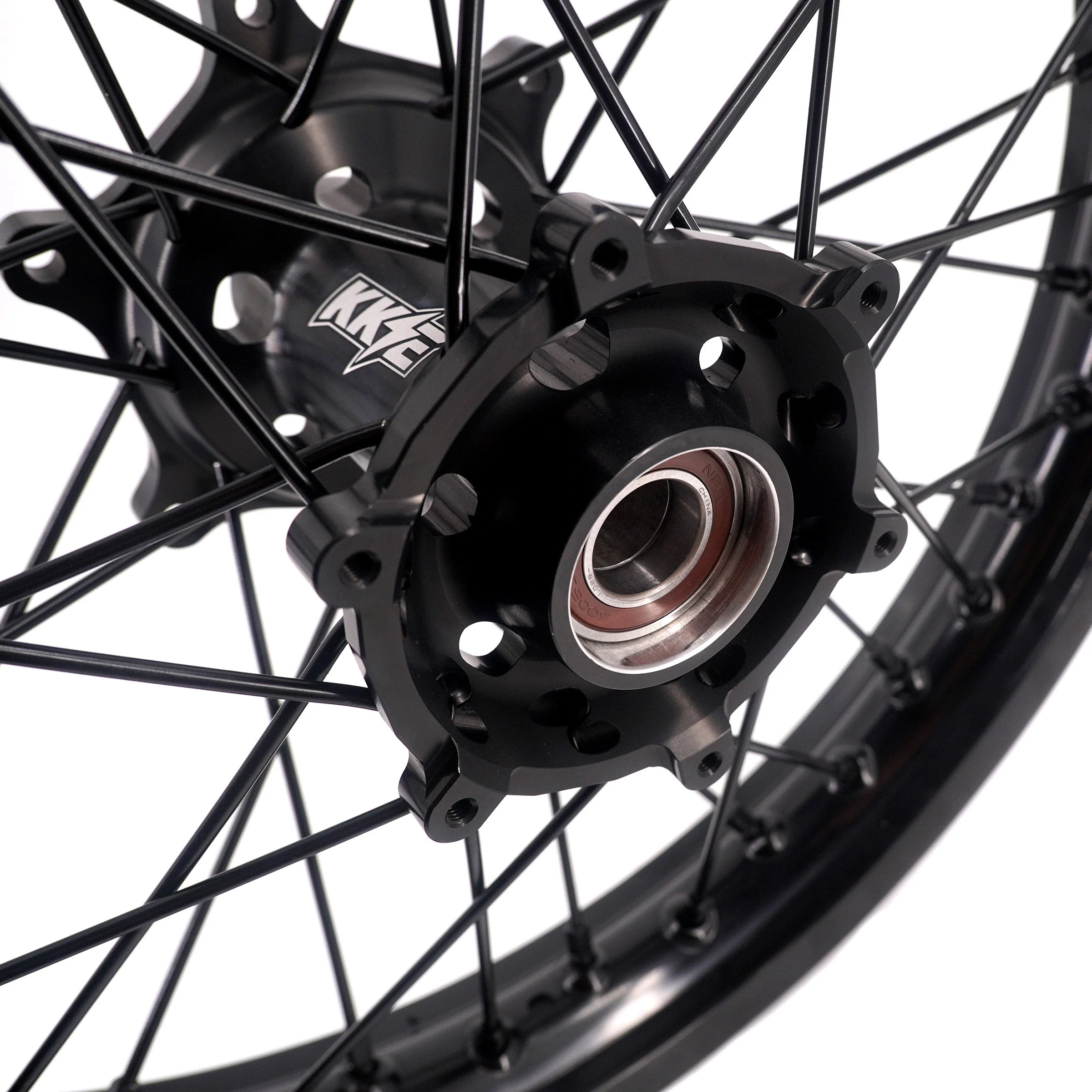 KKE Enduro 1.6*21" & 2.15*18" CNC Hub Electric Dirtbike Alloy Wheels Rims Fit STARK VARG All Black - Image 9