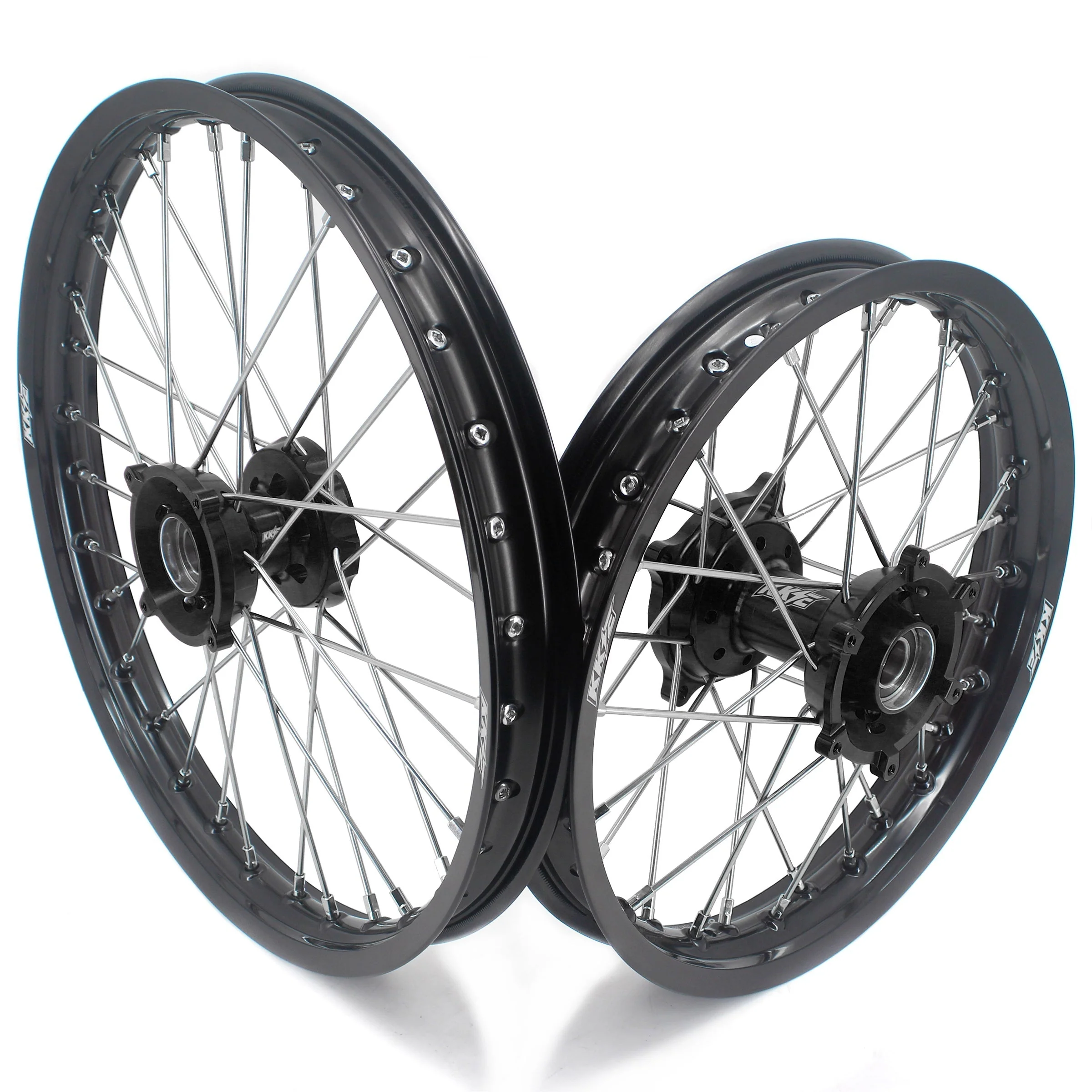 KKE Factory Size Small Kid's Wheels 17" 14" GLM Rims For KTM SX 85 / GAS GAS MC 85 / HUSQVARNA TC 85 - 2021-2024 Black Hub - Image 2