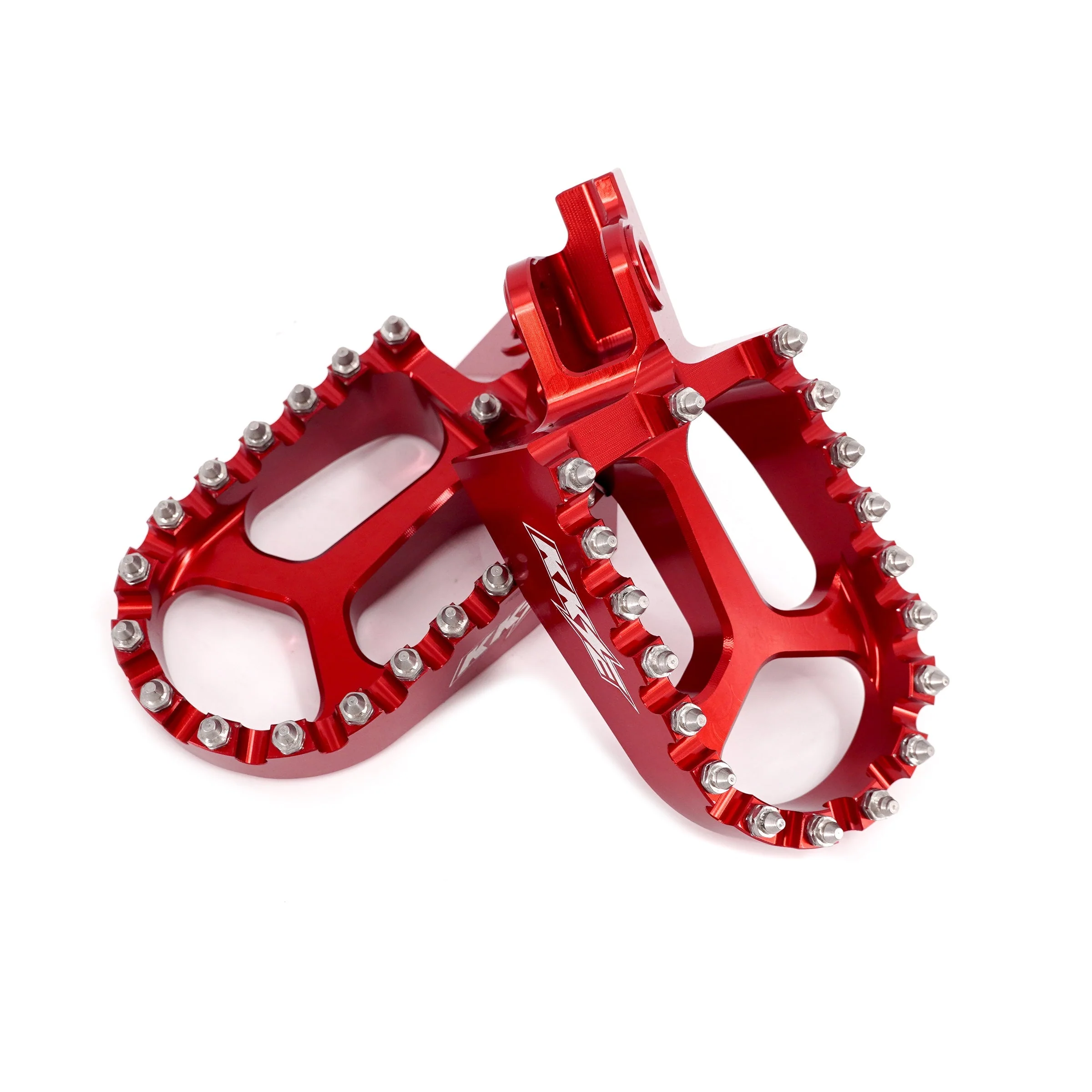 KKE Footpegs Billet Foot Rest For Rawrr Mantis, Mantis X, Red and Black (Collective) - Image 9