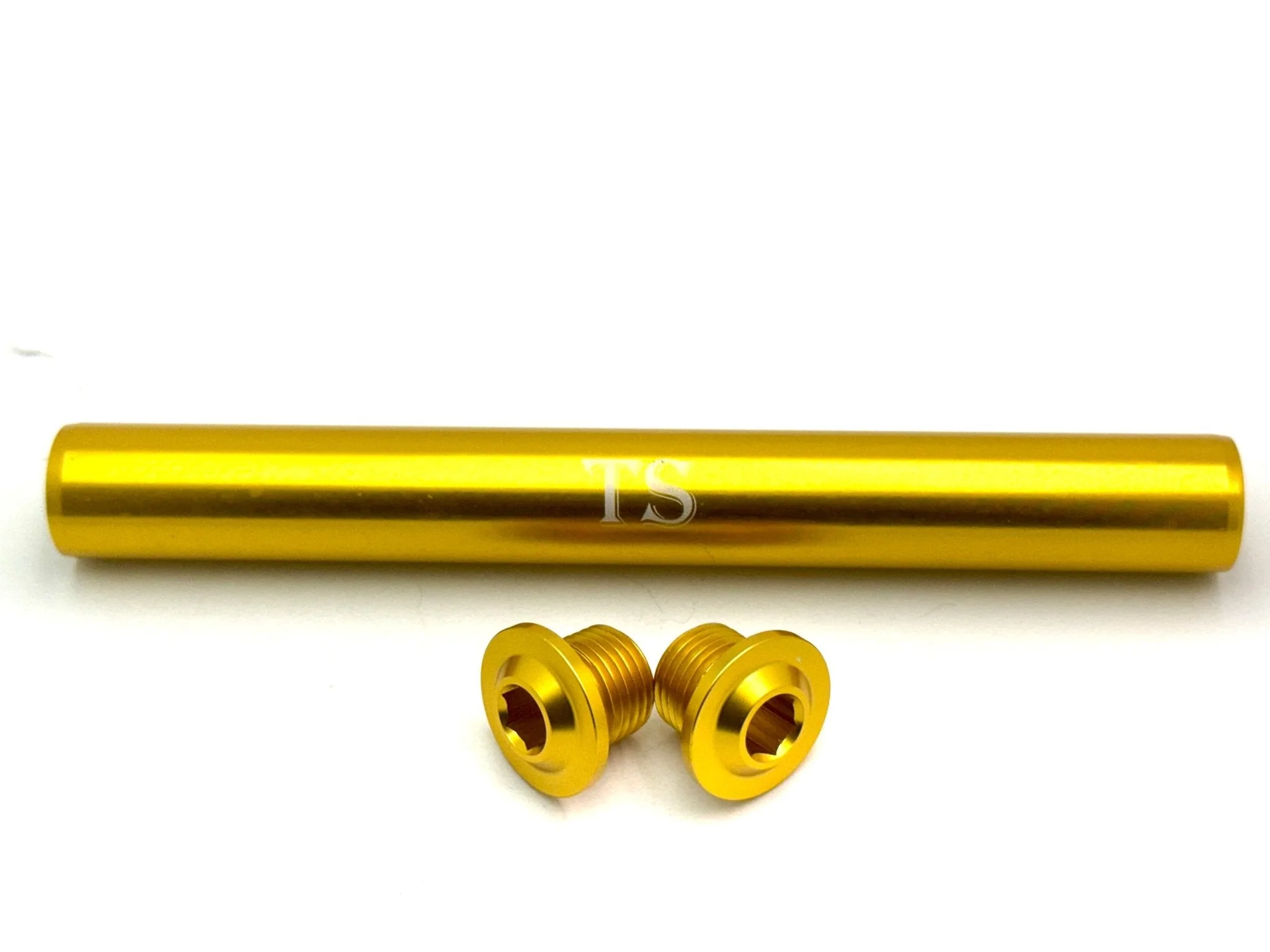 KKE Fork Custom Aluminum Axle and Two Axle End-Bolts (3 Pieces) - Image 2