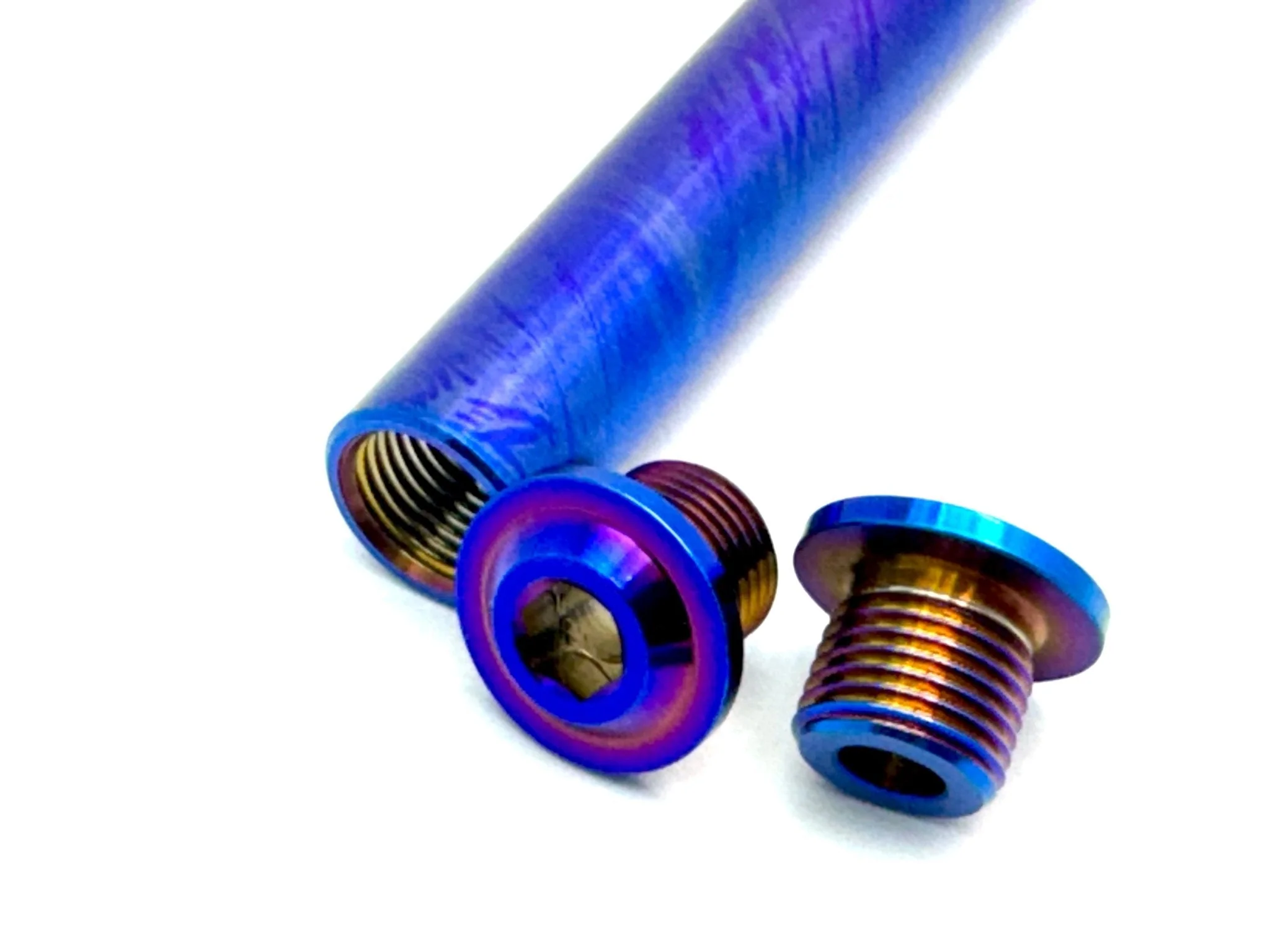 KKE Fork Custom Titanium Axle and Two Axle End-Bolts - Image 2