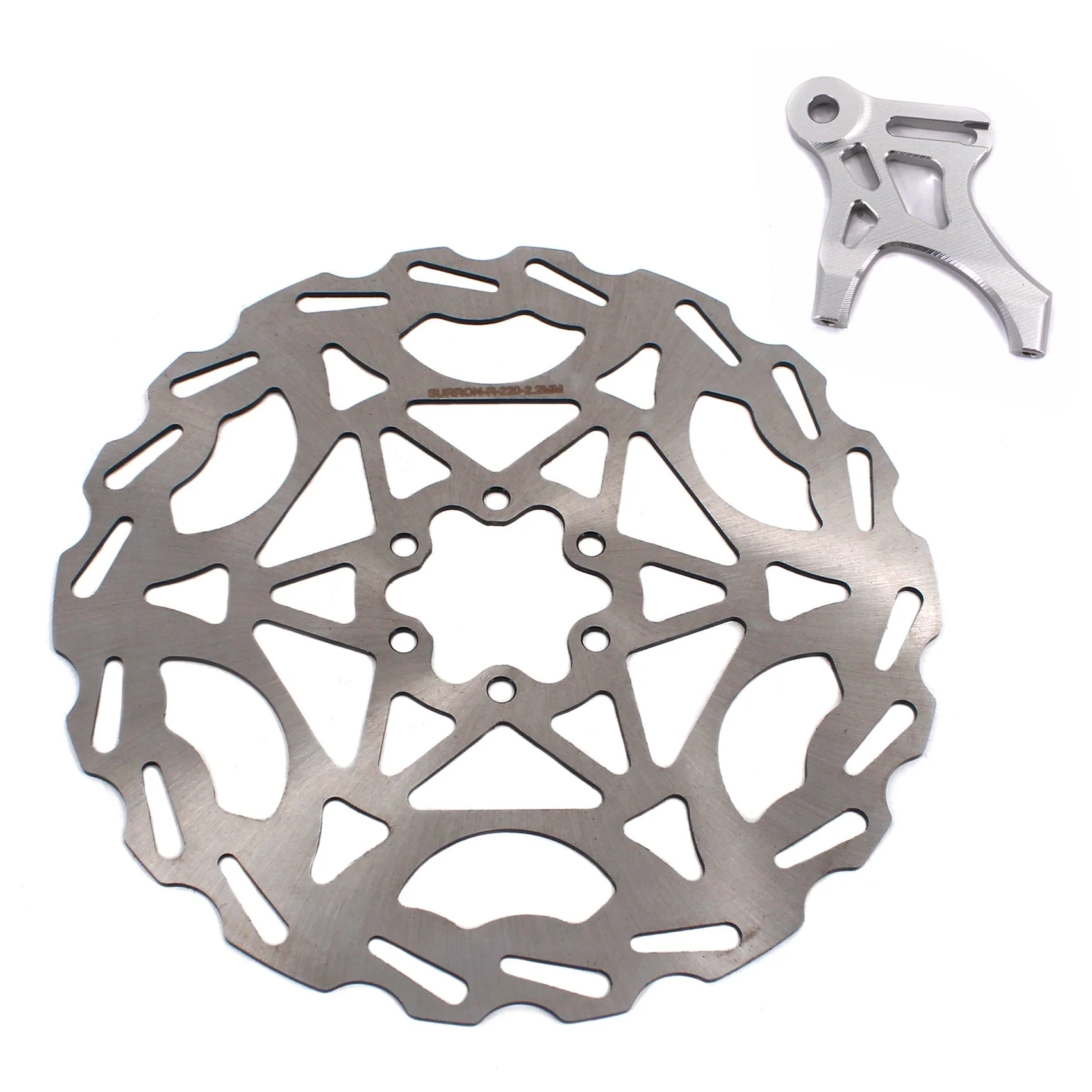 KKE Rear 220MM Disc with Adapter For SurRon Light Bee X, Segway X160/X260, E-Ride Pro SS  (Collective) - Image 3