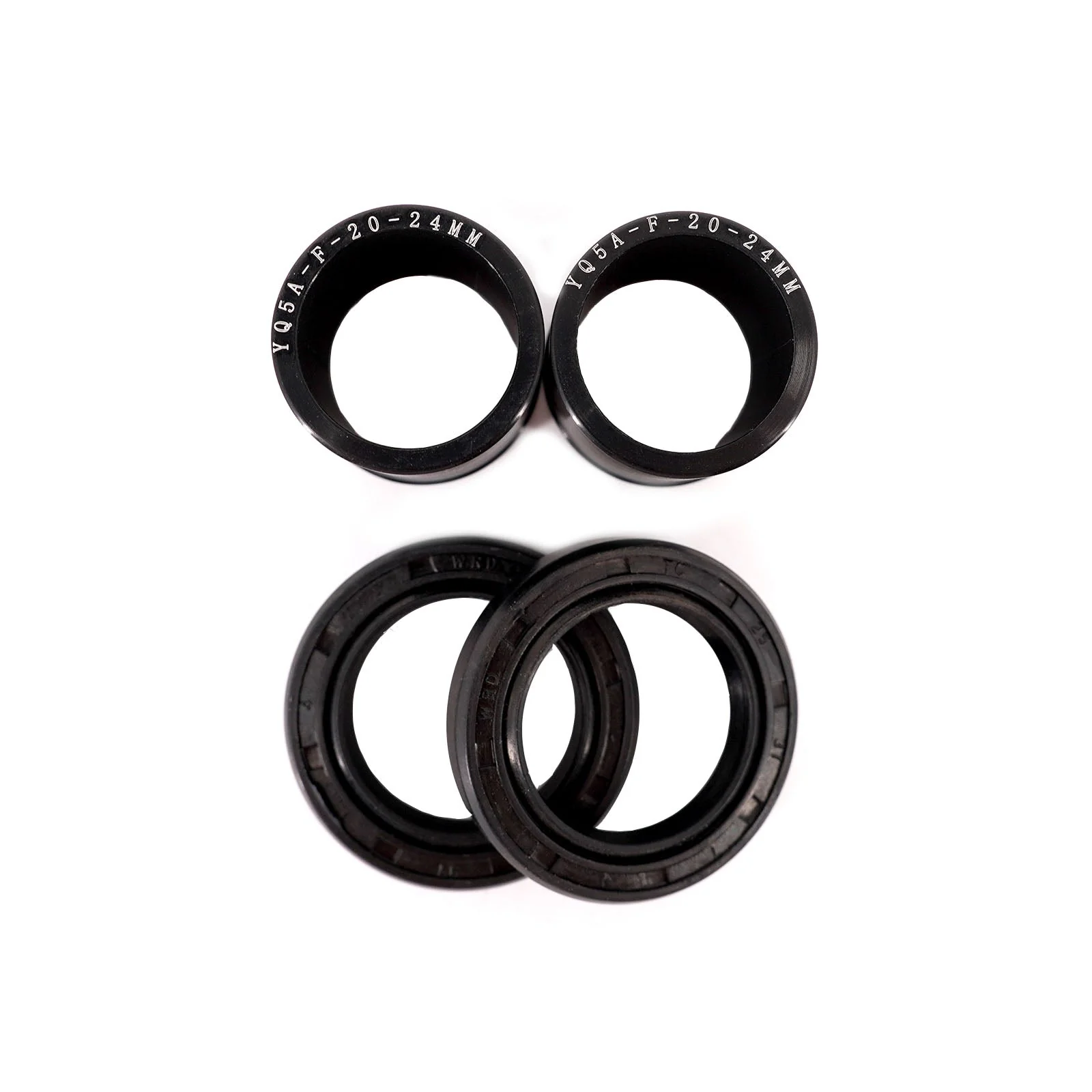 KKE Replacement Front Billet Bushing Spacers Kit Fit Surron Ultra Bee 2023-2024 Black - Image 2
