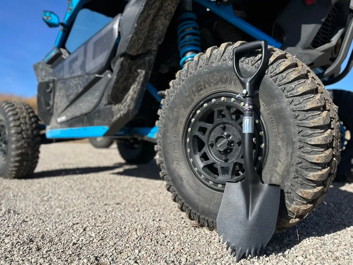 Krazy Beaver Mini Shovel  with guard (Textured Black Head / Black Handle # 45641) - Image 3