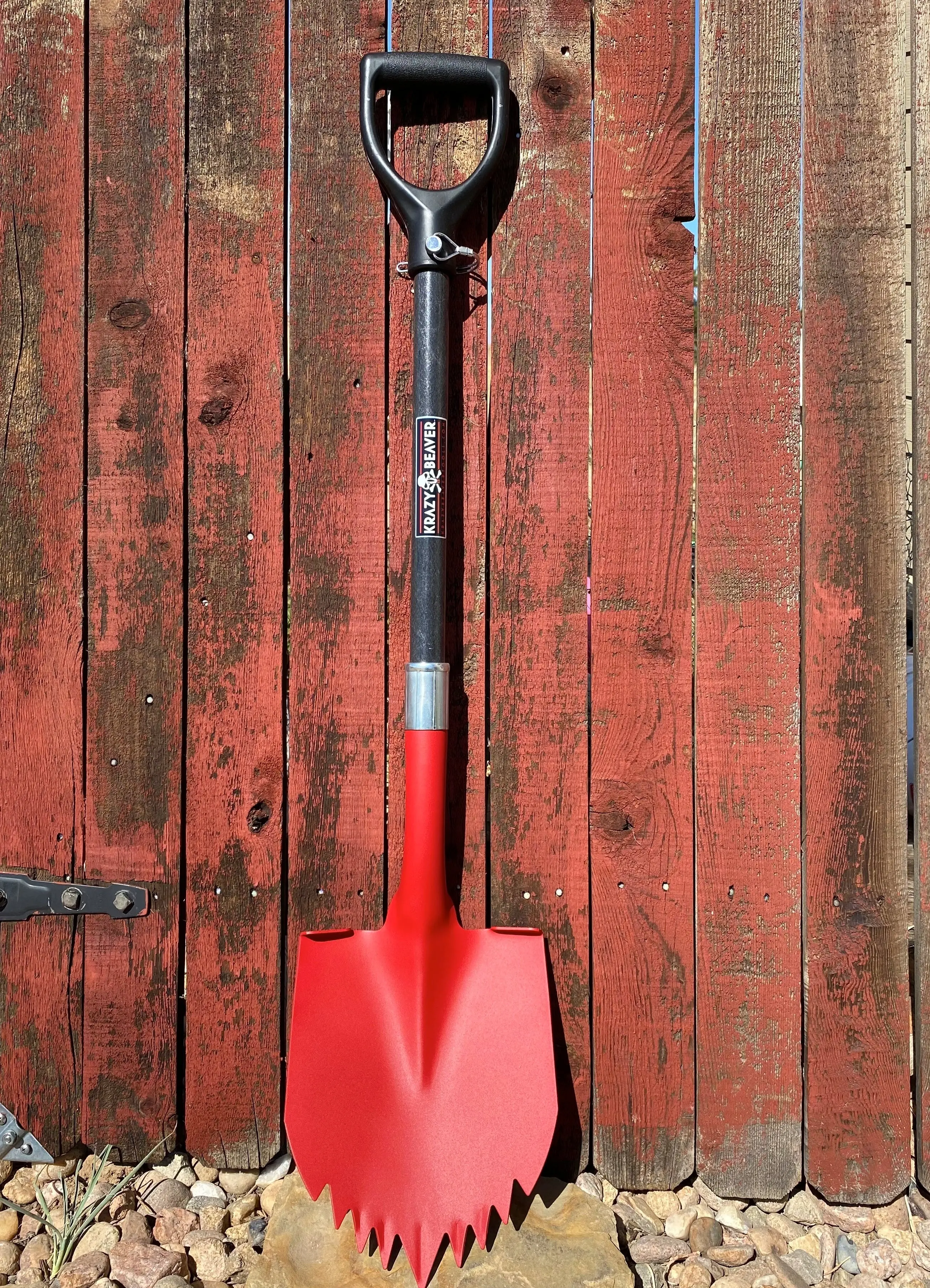 Krazy Beaver Shovel (Textured Red Head / Black Handle 45636) - Image 3