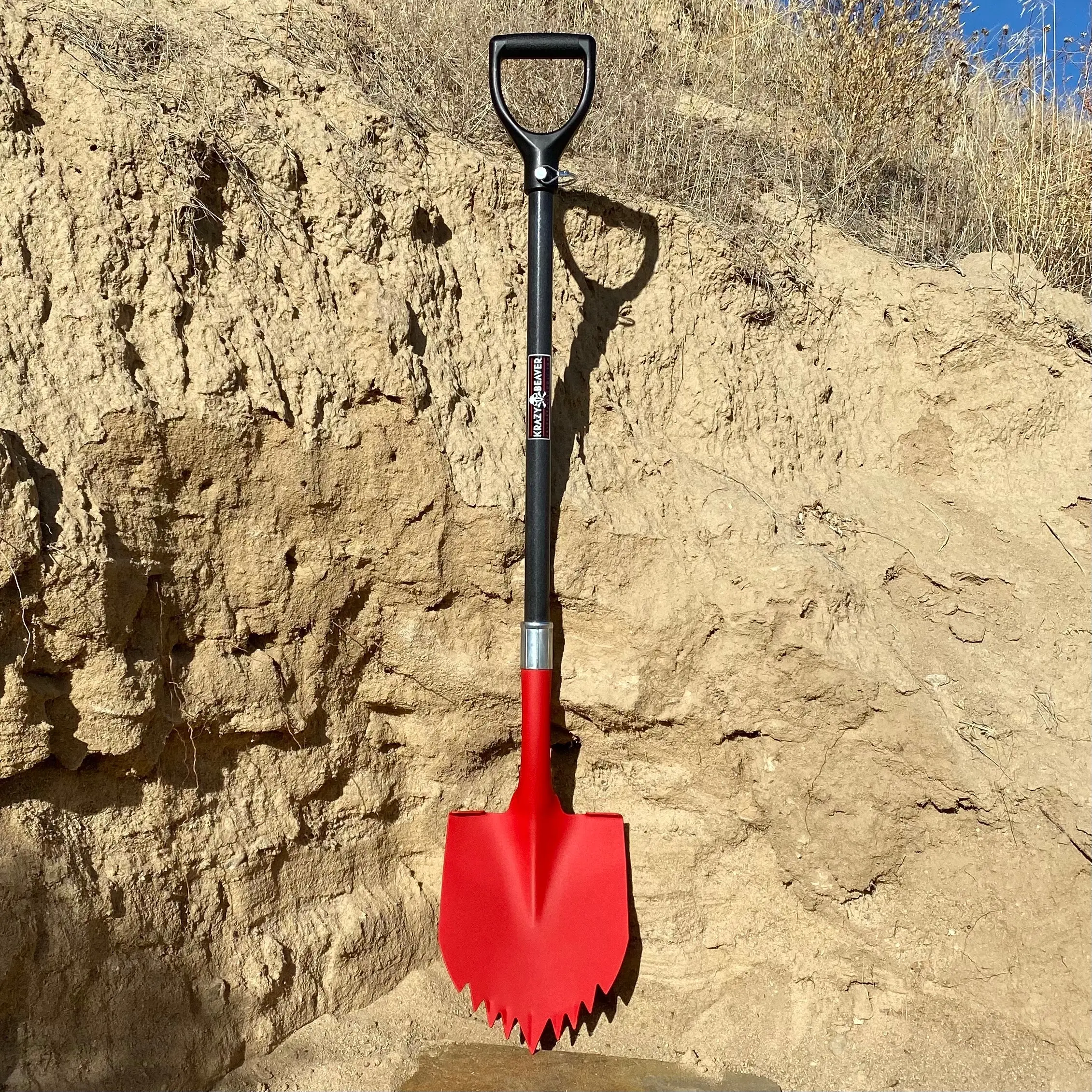 Krazy Beaver Shovel XL (Red Textured Head / Black Handle) - Image 3