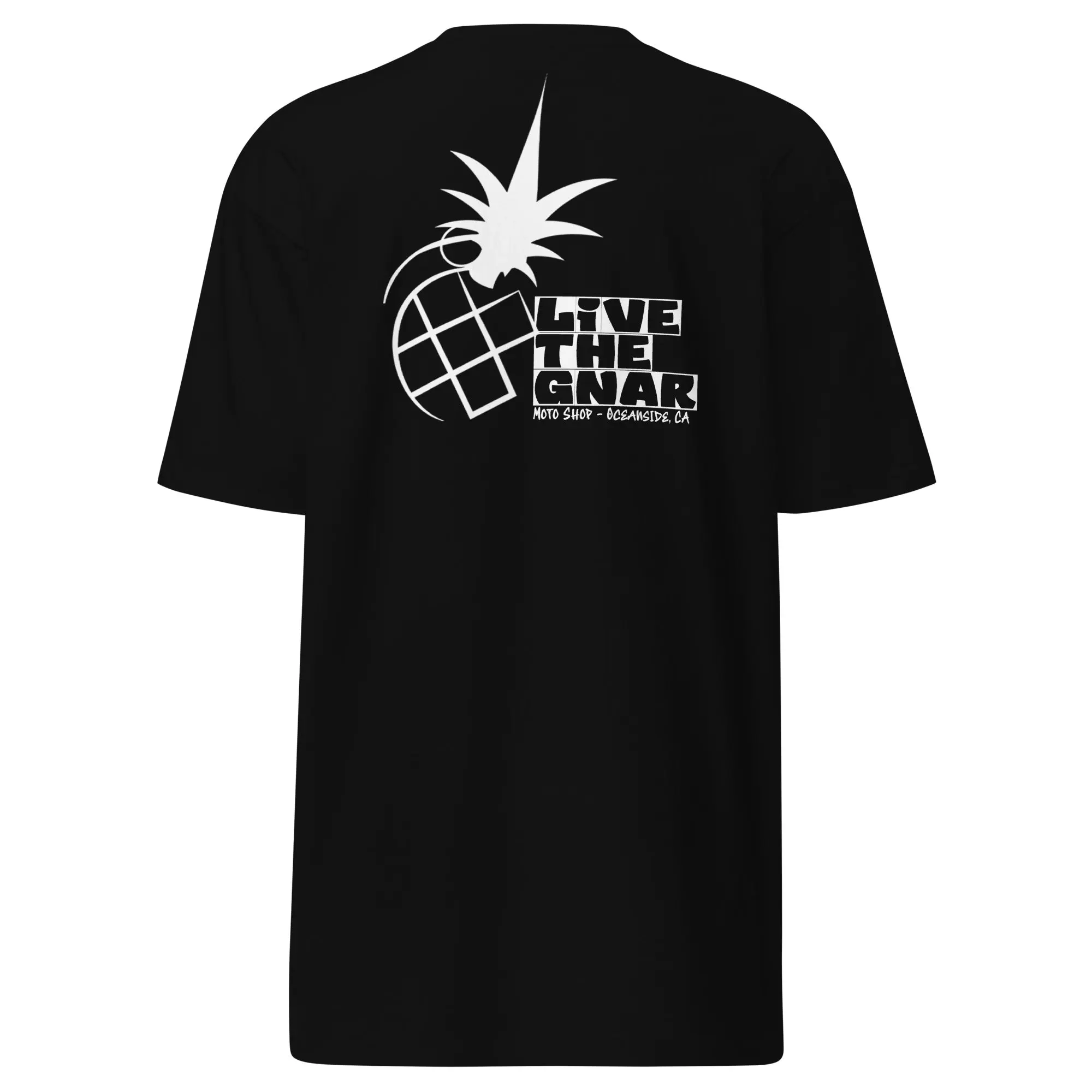 Live the Gnar Moto Shop Tee - Men’s Premium Heavyweight Shirt - Image 5