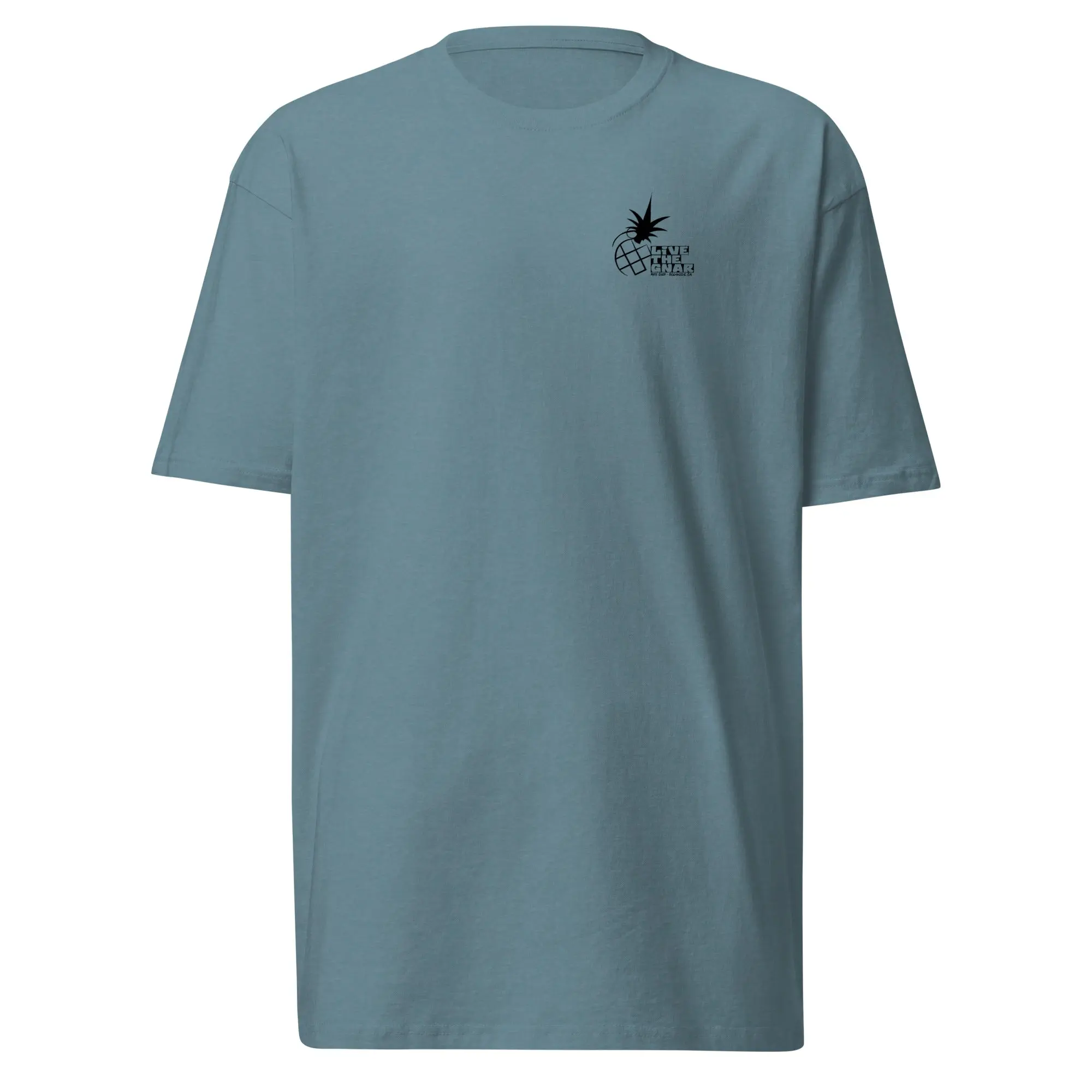Live the Gnar Moto Shop Tee - Men’s Premium Heavyweight Shirt - Image 6