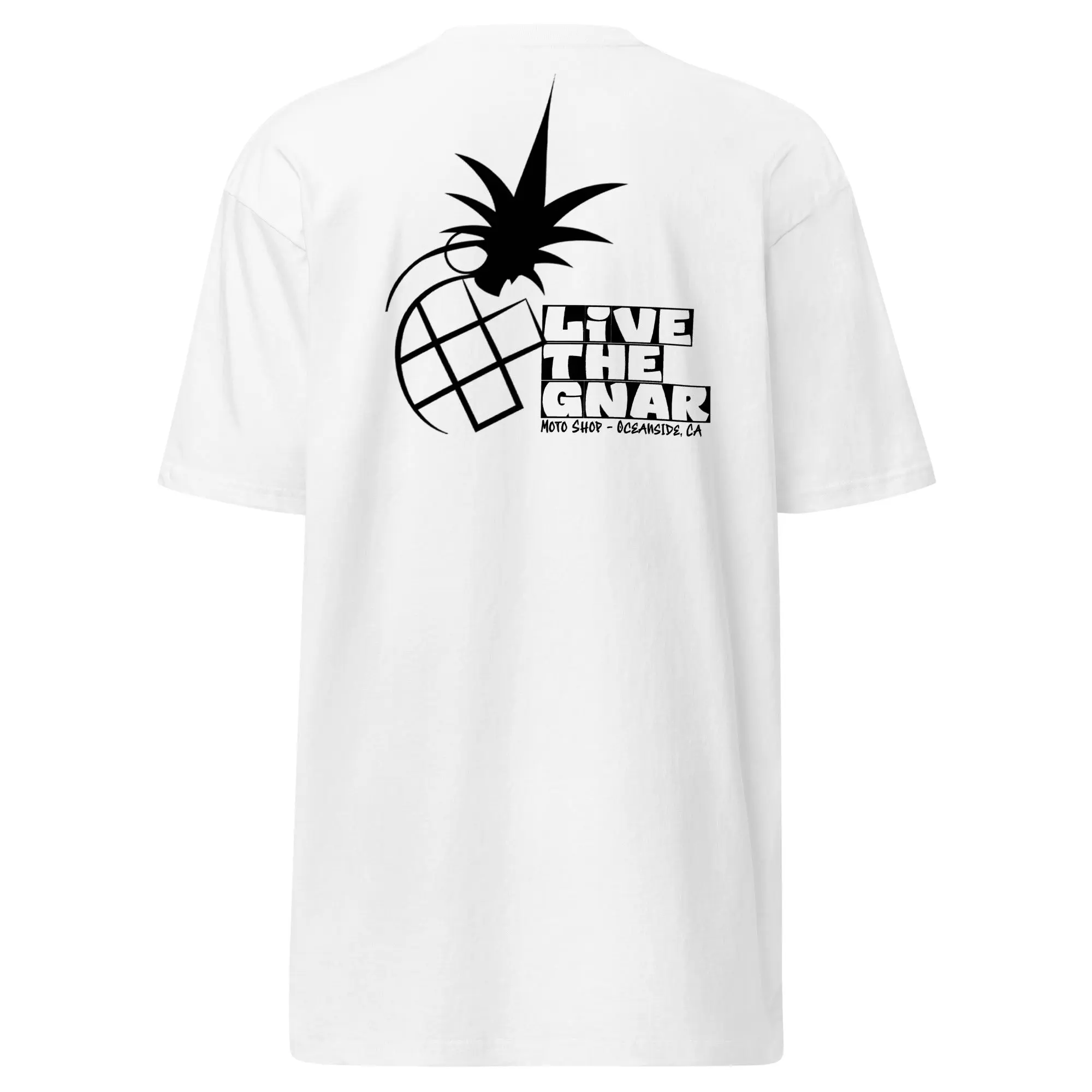 Live the Gnar Moto Shop Tee - Men’s Premium Heavyweight Shirt - Image 8