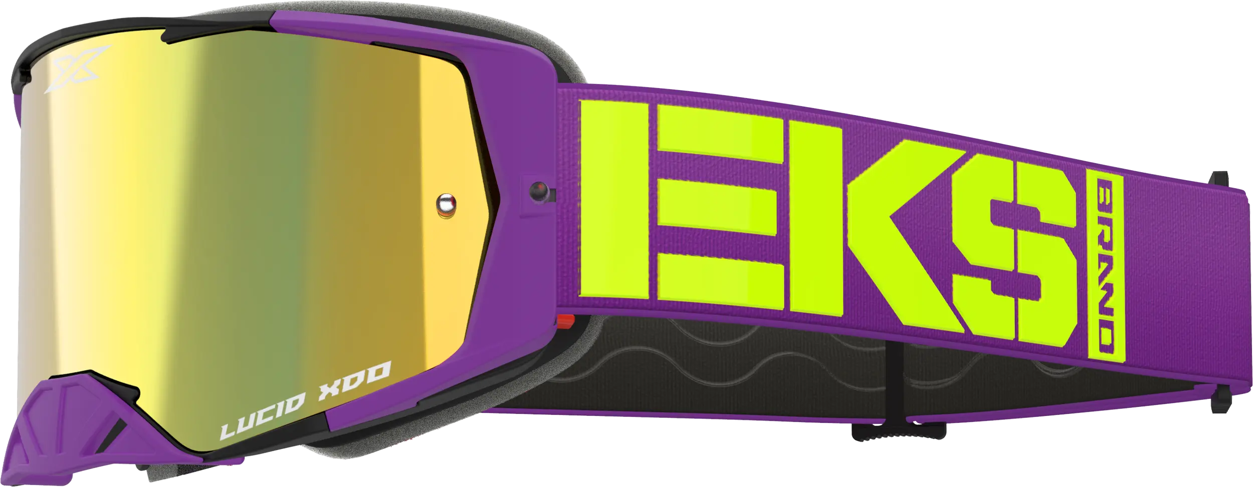 EKS Lucid Caliber Goggle Purple with Gold Mirror Lens - Image 3
