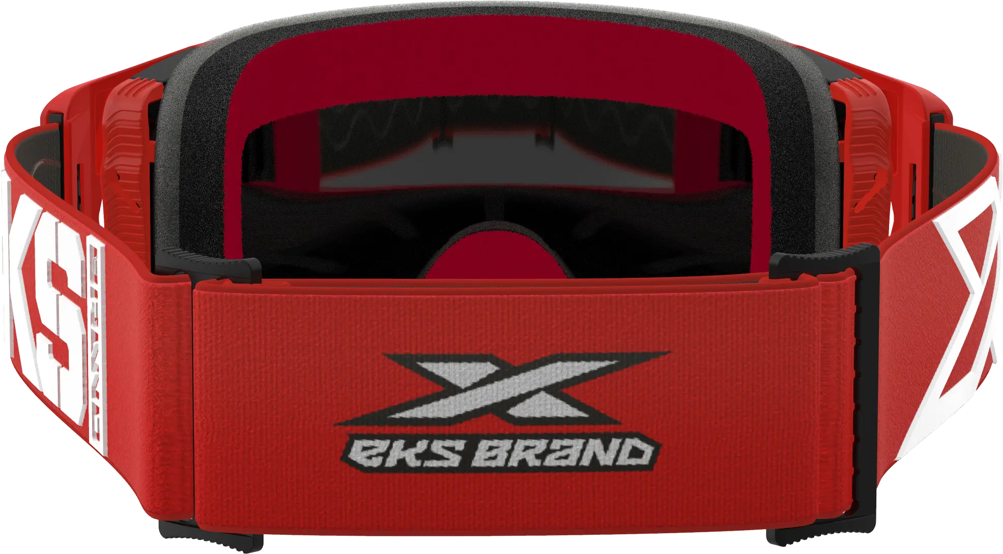 EKS Lucid Caliber Goggle Red with Gold Mirror Lens - Image 2