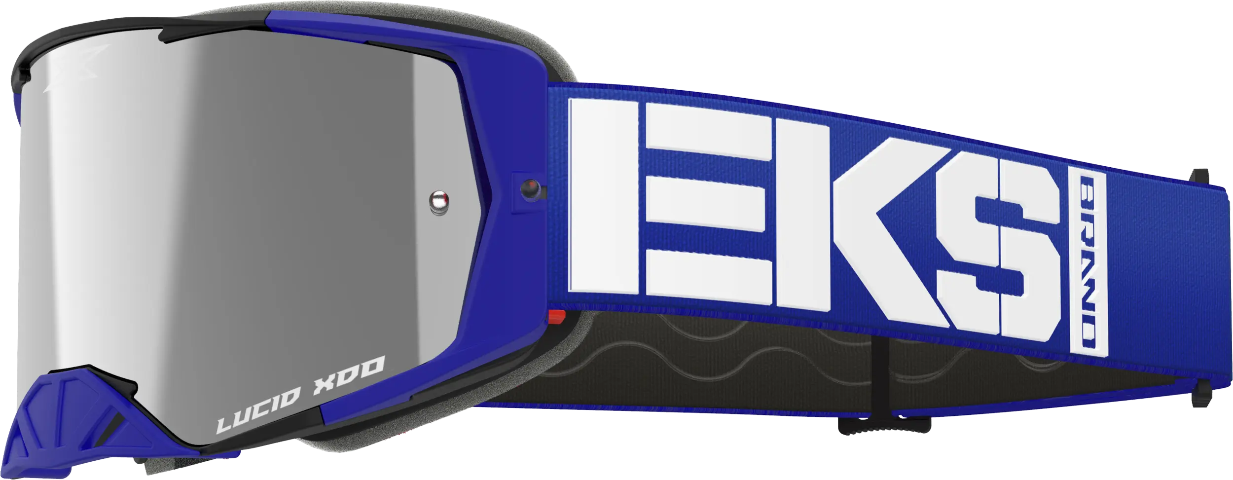 EKS Lucid Caliber Goggle Royal Blue with Silver Mirror Lens - Image 3
