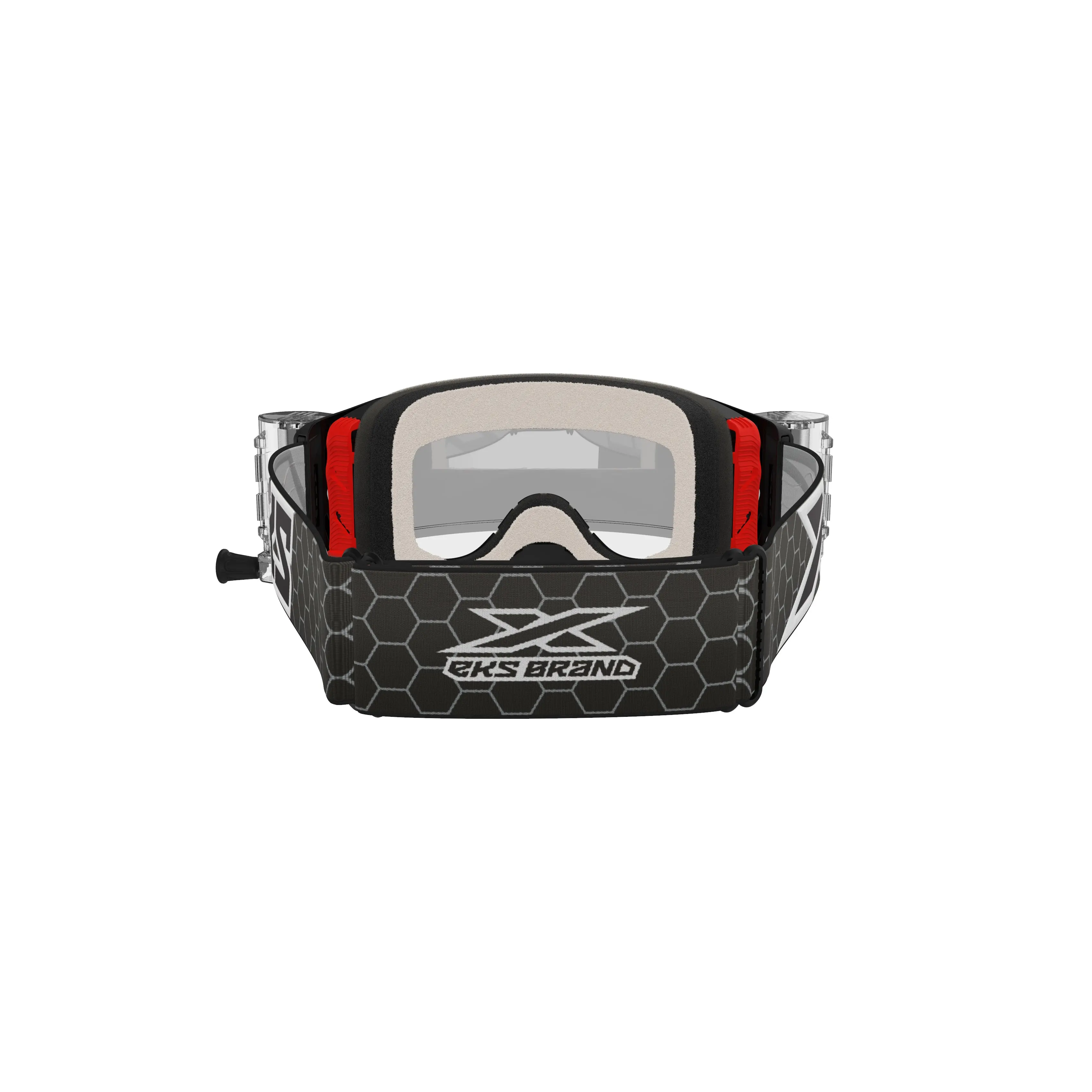 EKS Lucid Goggle Race Pack Black/White Zip Off Clear - Image 3