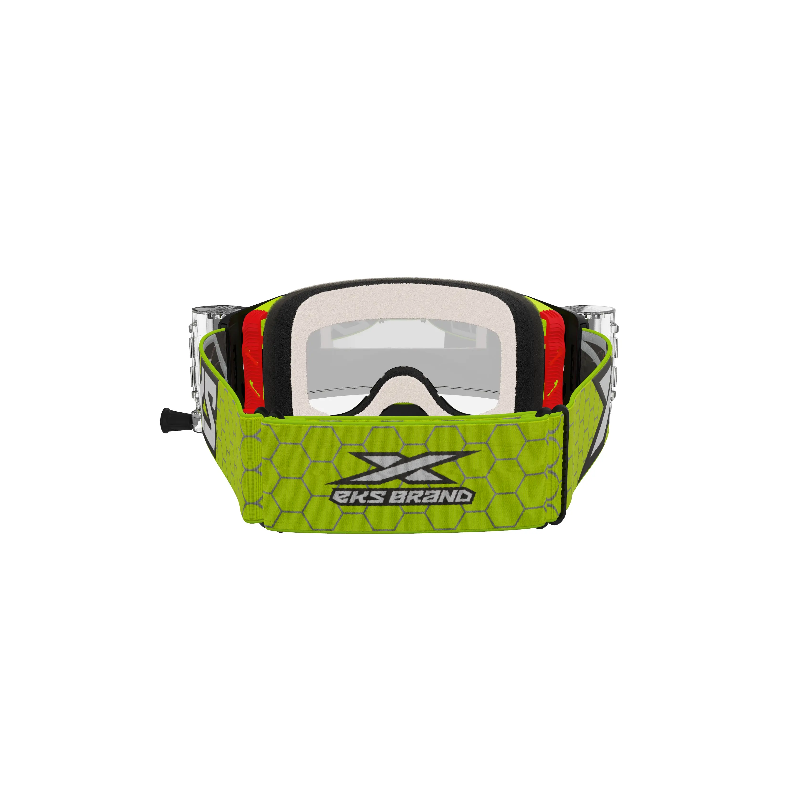 EKS Lucid Goggle Race Pack Yellow Zip Off Clear - Image 3