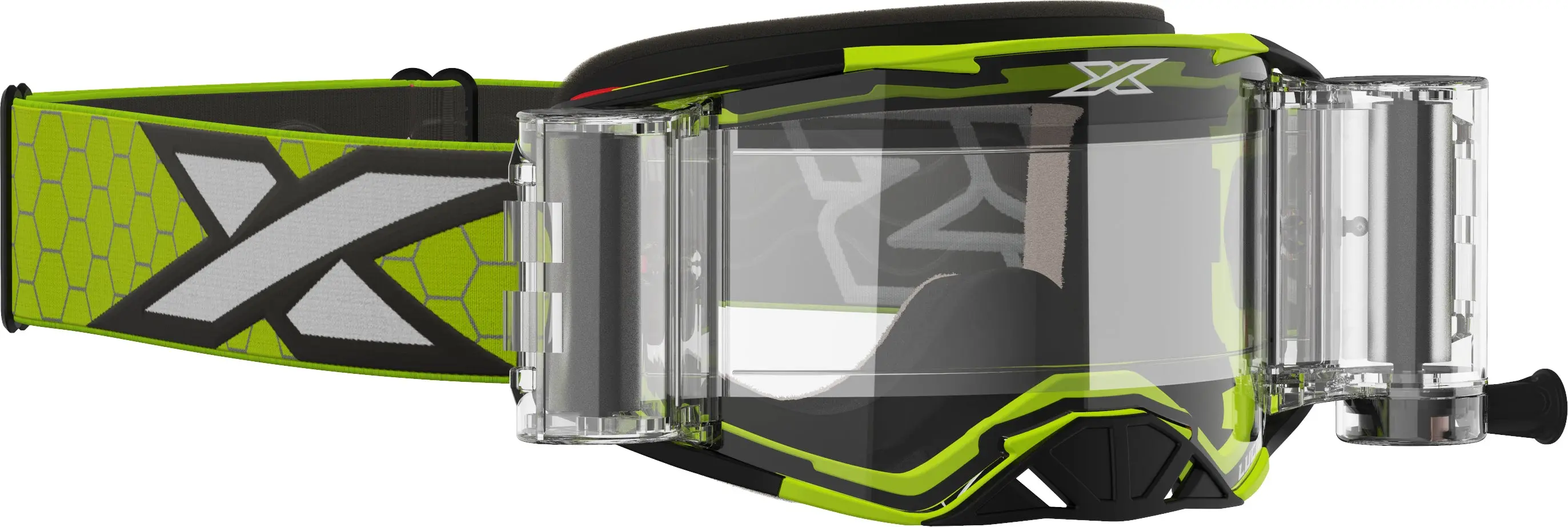 EKS Lucid Goggle Race Pack Yellow Zip Off Clear - Image 4