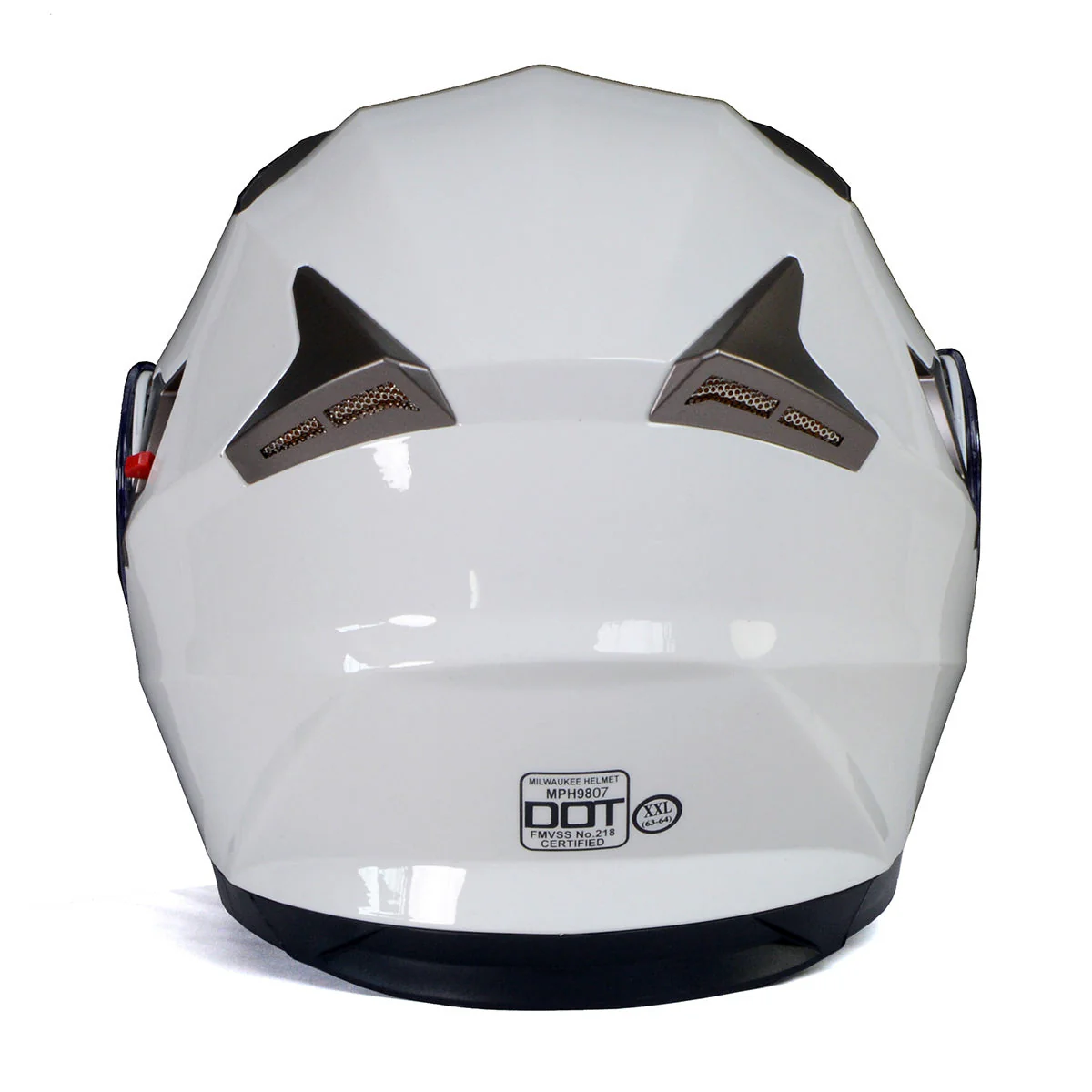 Milwaukee Helmets MPH9807DOT 'Ionized' Gloss White Modular Helmet for Men and Women Biker w/ MP7922FMSET Heated Balaclava Bundle - Image 17