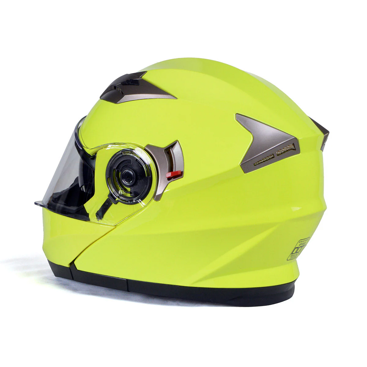 Milwaukee Helmets MPH9809DOT 'Ionized' Neon Yellow Modular Helmet for Men and Women Biker w/ MP7922FMSET Heated Balaclava Bundle - Image 16