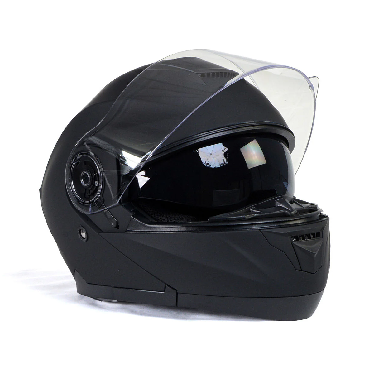 Milwaukee Helmets MPH9814DOT 'Breeze' Flat Black Modular Helmet for Men and Women Biker w/ MP7922FMSET Heated Balaclava Bundle - Image 13