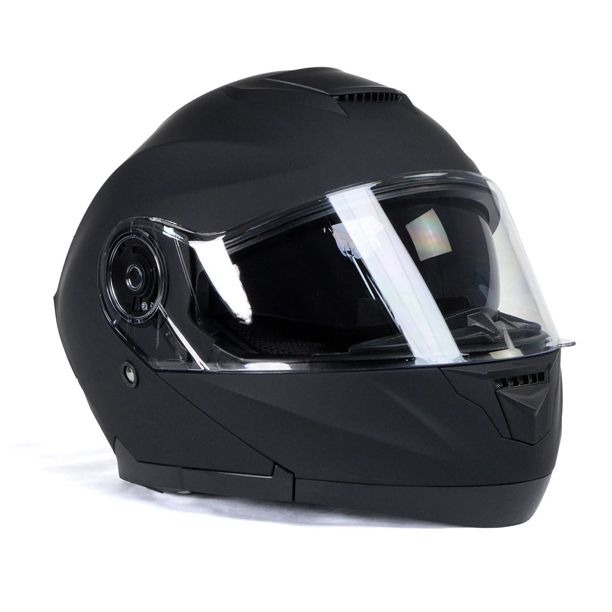 Milwaukee Helmets MPH9814DOT 'Breeze' Flat Black Modular Helmet for Men and Women Biker w/ MP7922FMSET Heated Balaclava Bundle - Image 14